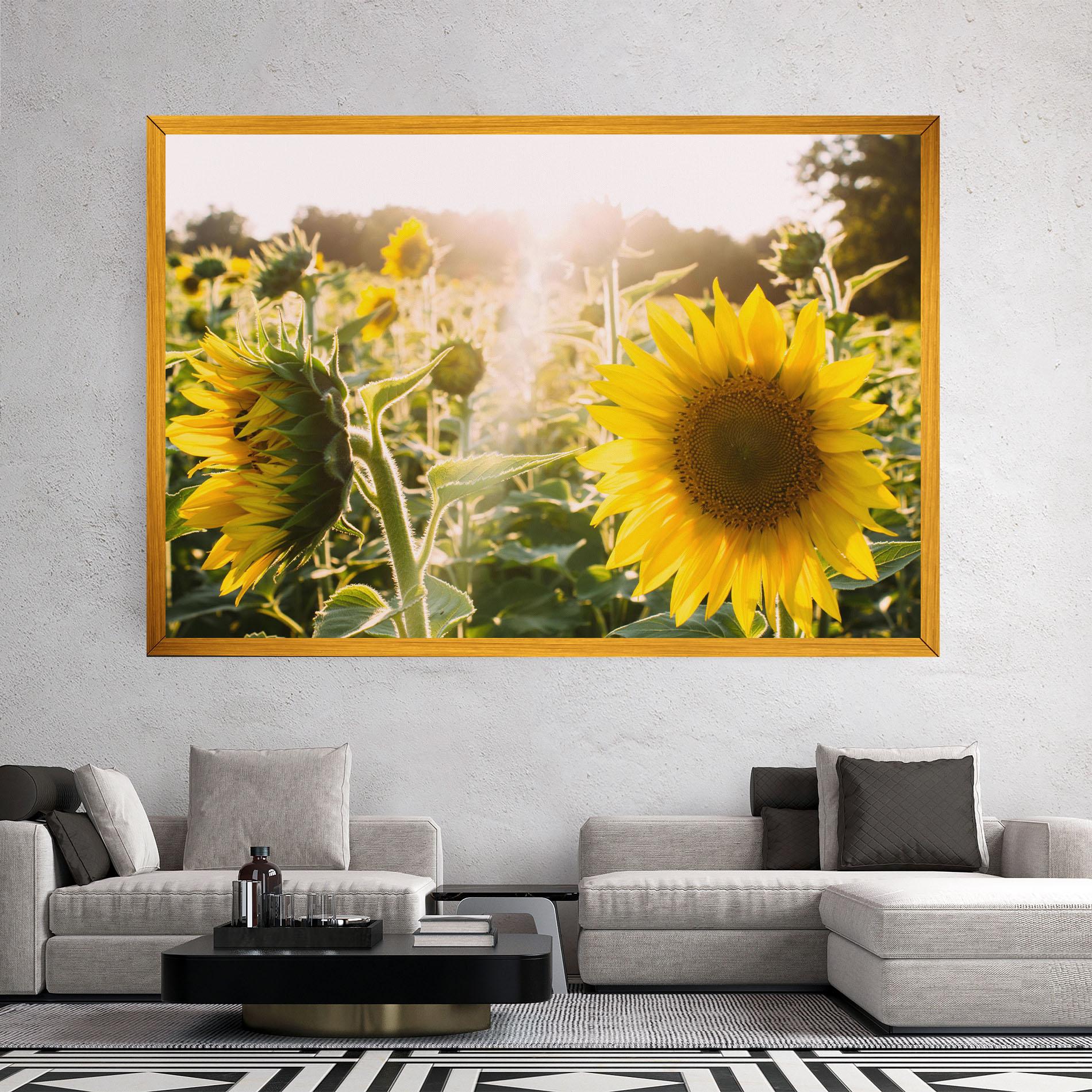 Картина на платно Yellow Sun Flower mockup 2
