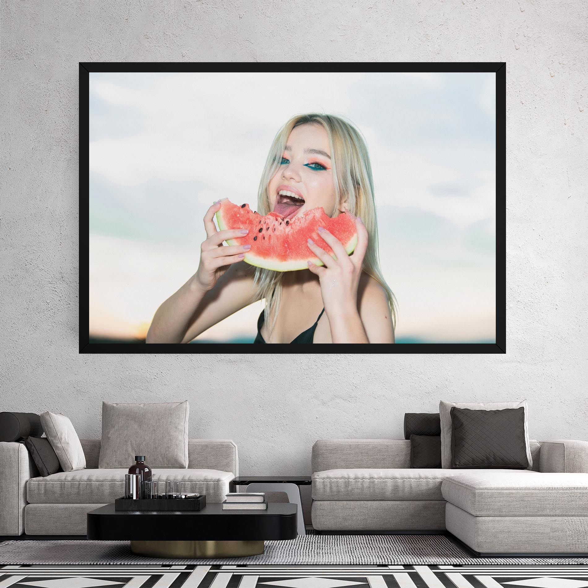 Eating Watermelon mockup 2