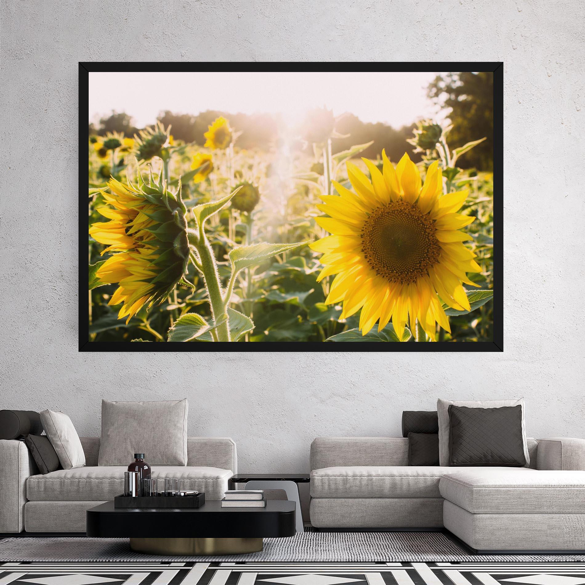 Картина на платно Yellow Sun Flower mockup 2