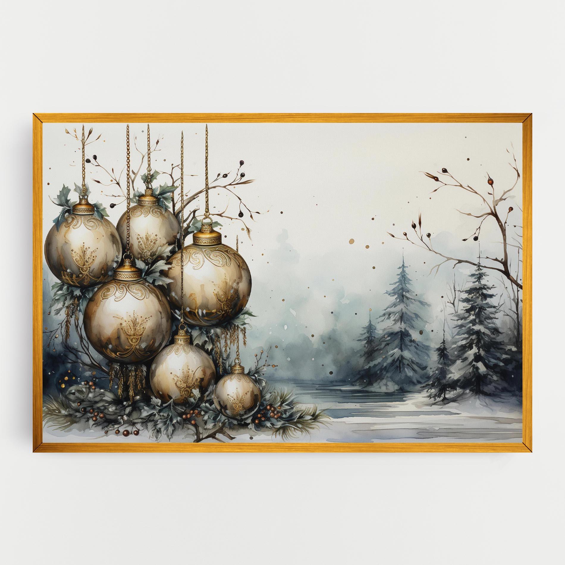 Картина на платно Christmas Art Paper mockup 0