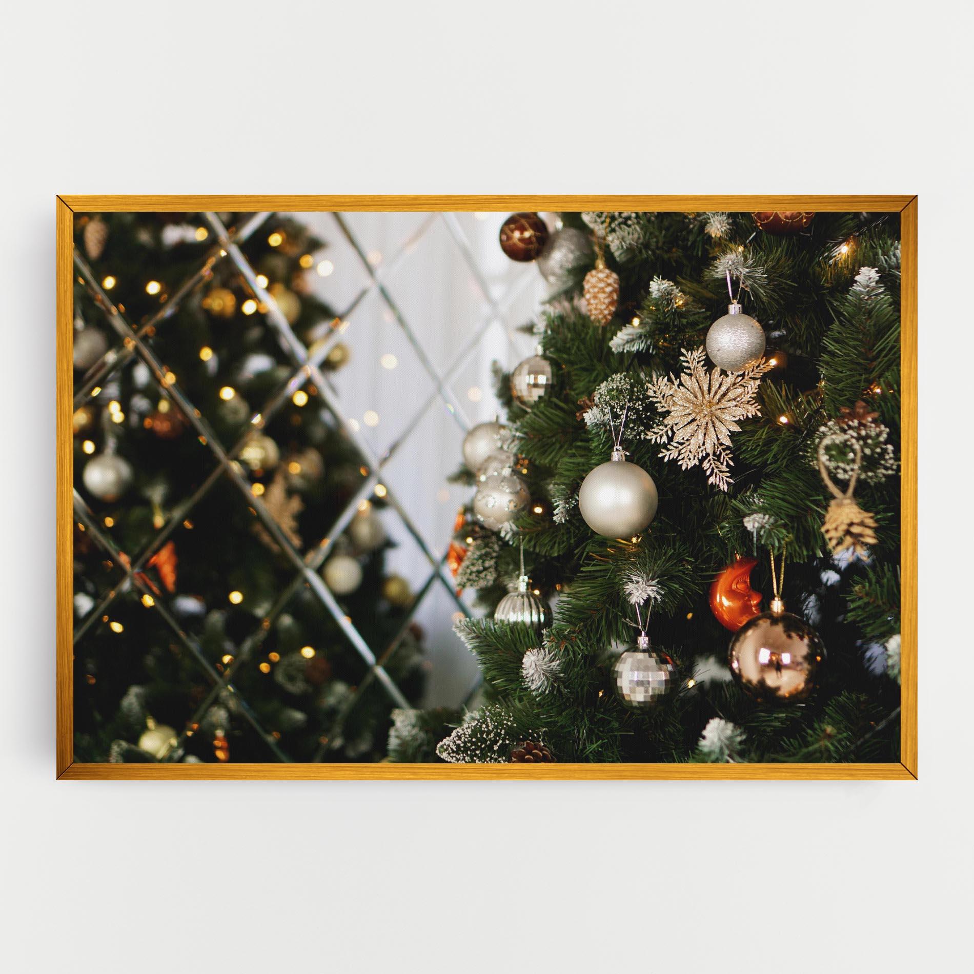 Картина на платно Christmas Decor Tree mockup 0