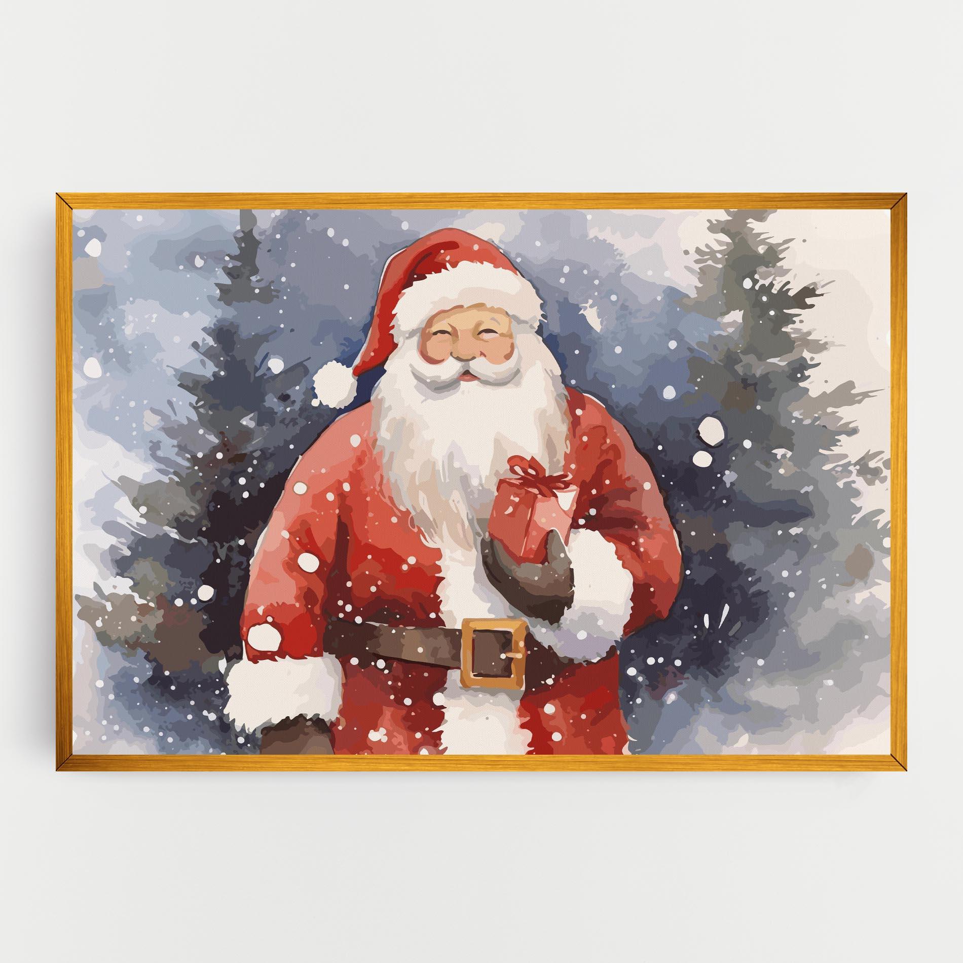 Картина на платно Holding Gift mockup 0