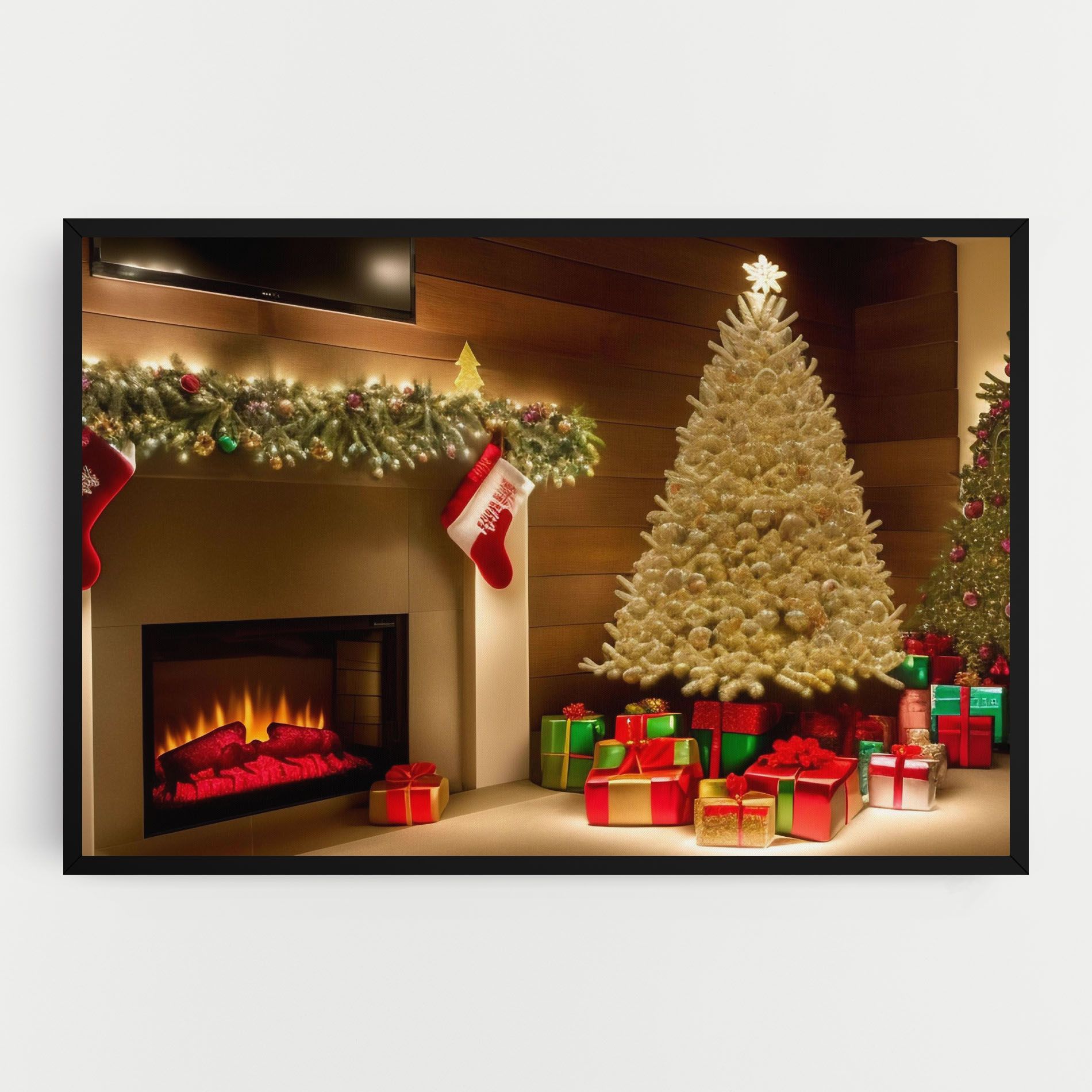 Decorated Christmas Tree mockup 0