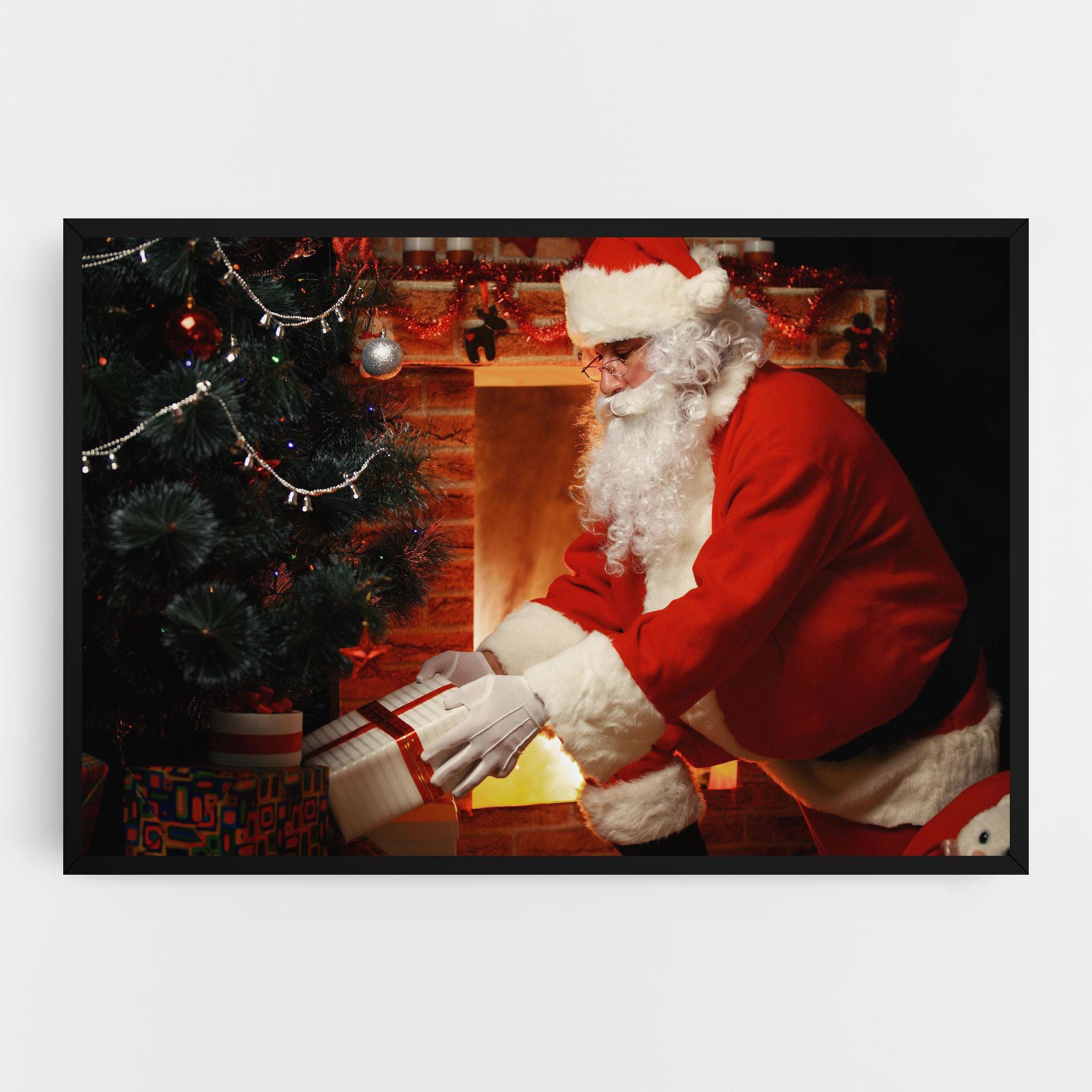 Картина на платно Santa Brought Gifts mockup 0