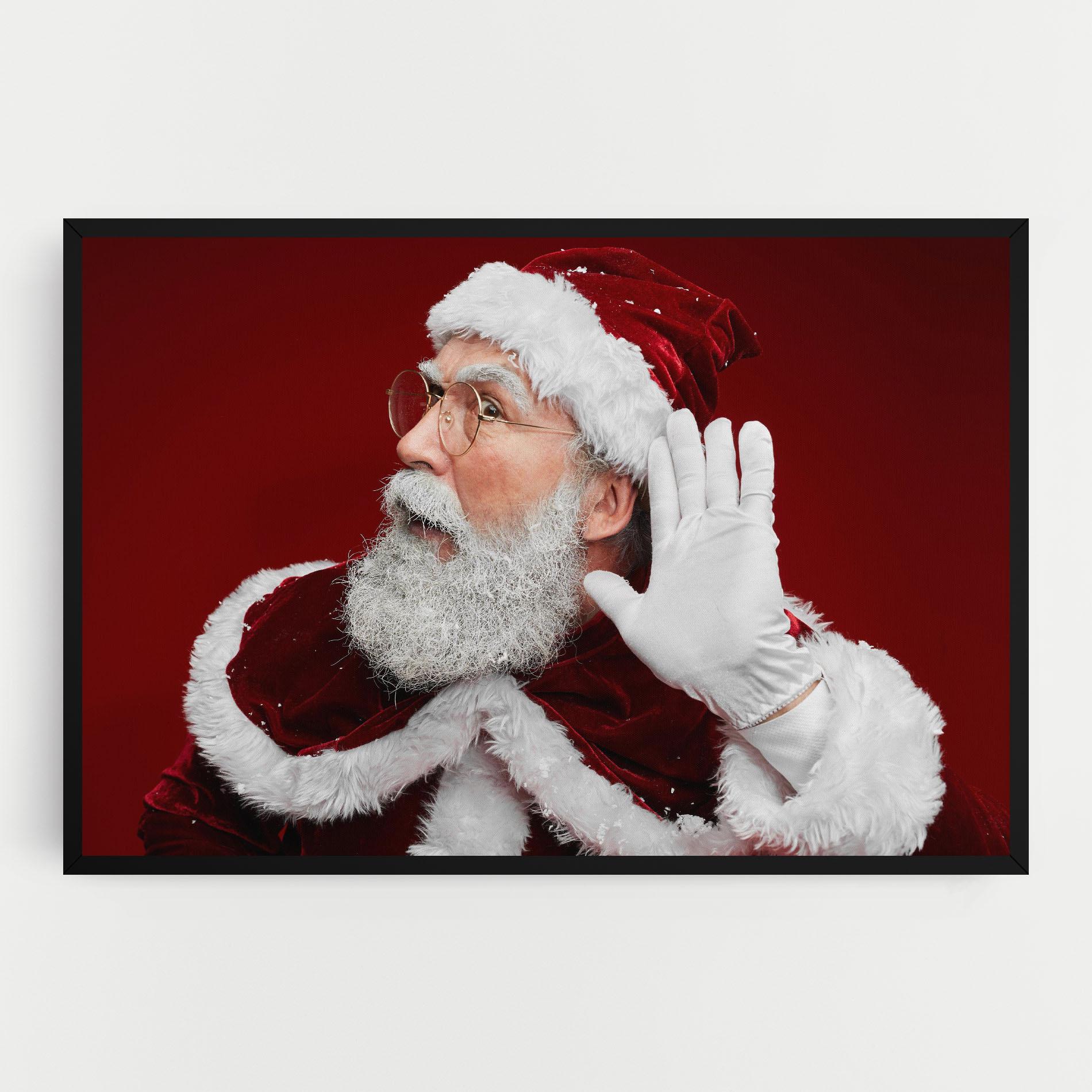 Картина на платно Santa Cant Hear You mockup 0
