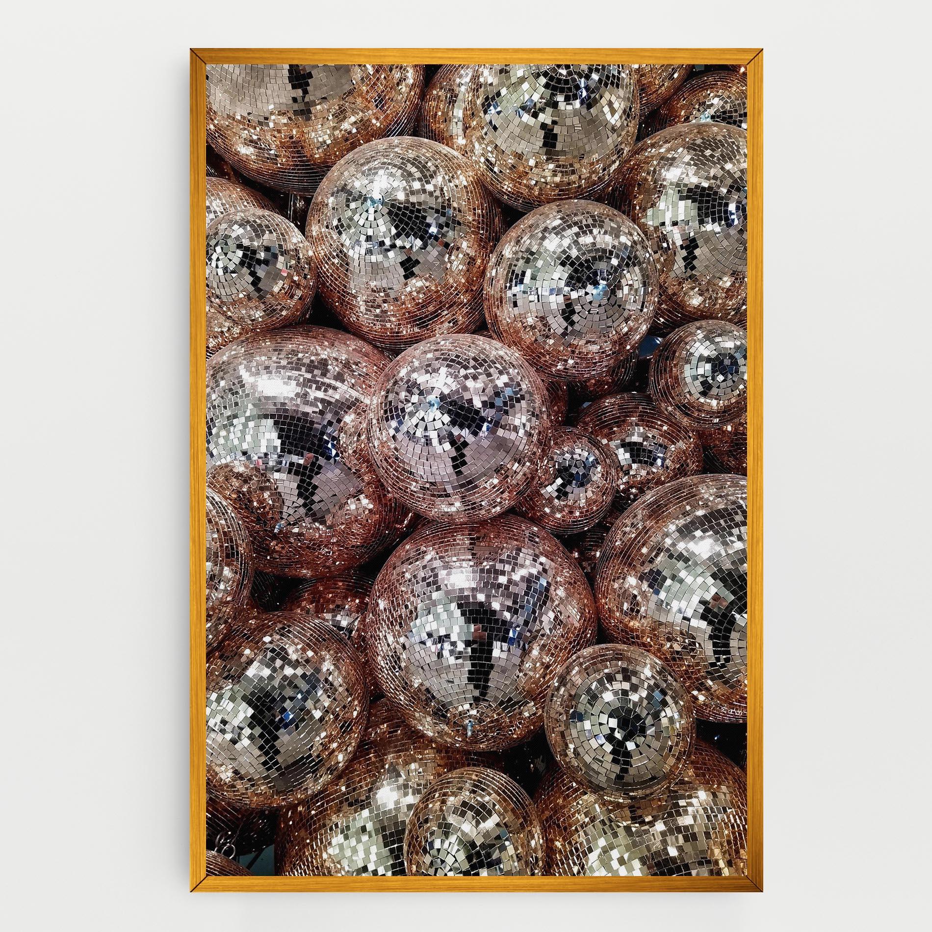 Картина на платно Christmas Disko Balls mockup 0