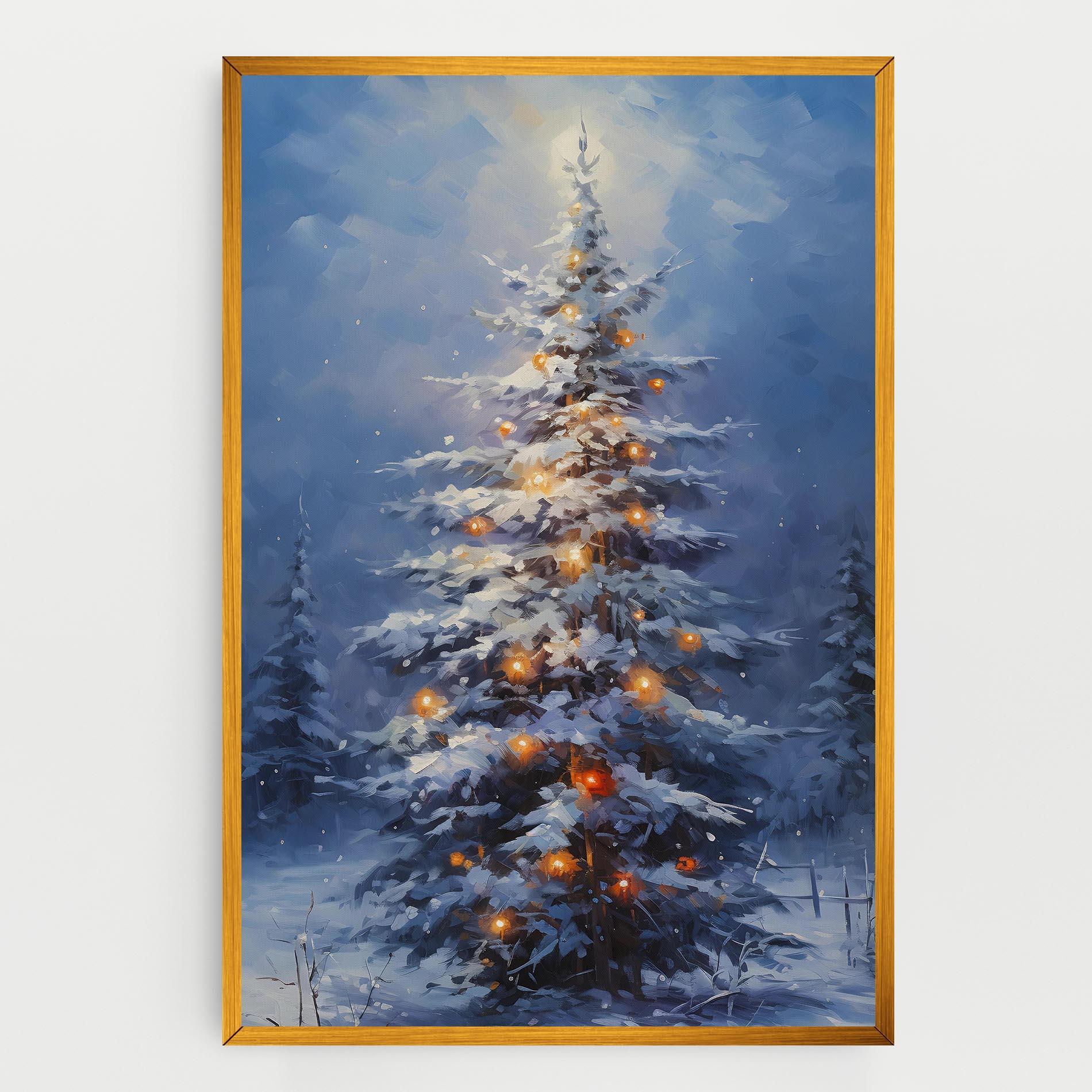 Картина на платно Tall Slender Tree mockup 0