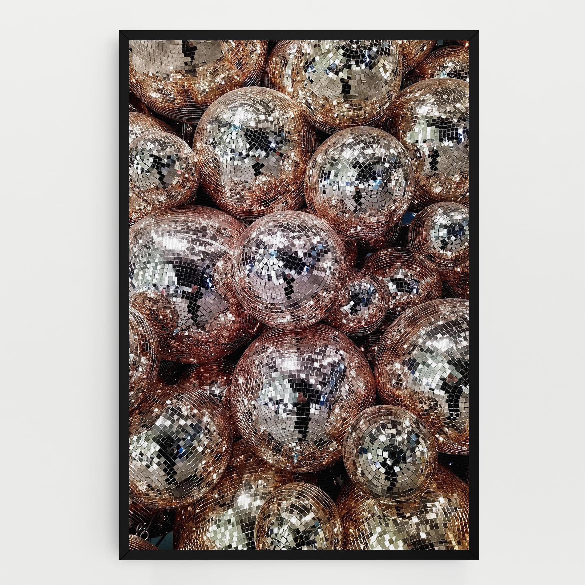 Картина на платно Christmas Disko Balls mockup 0