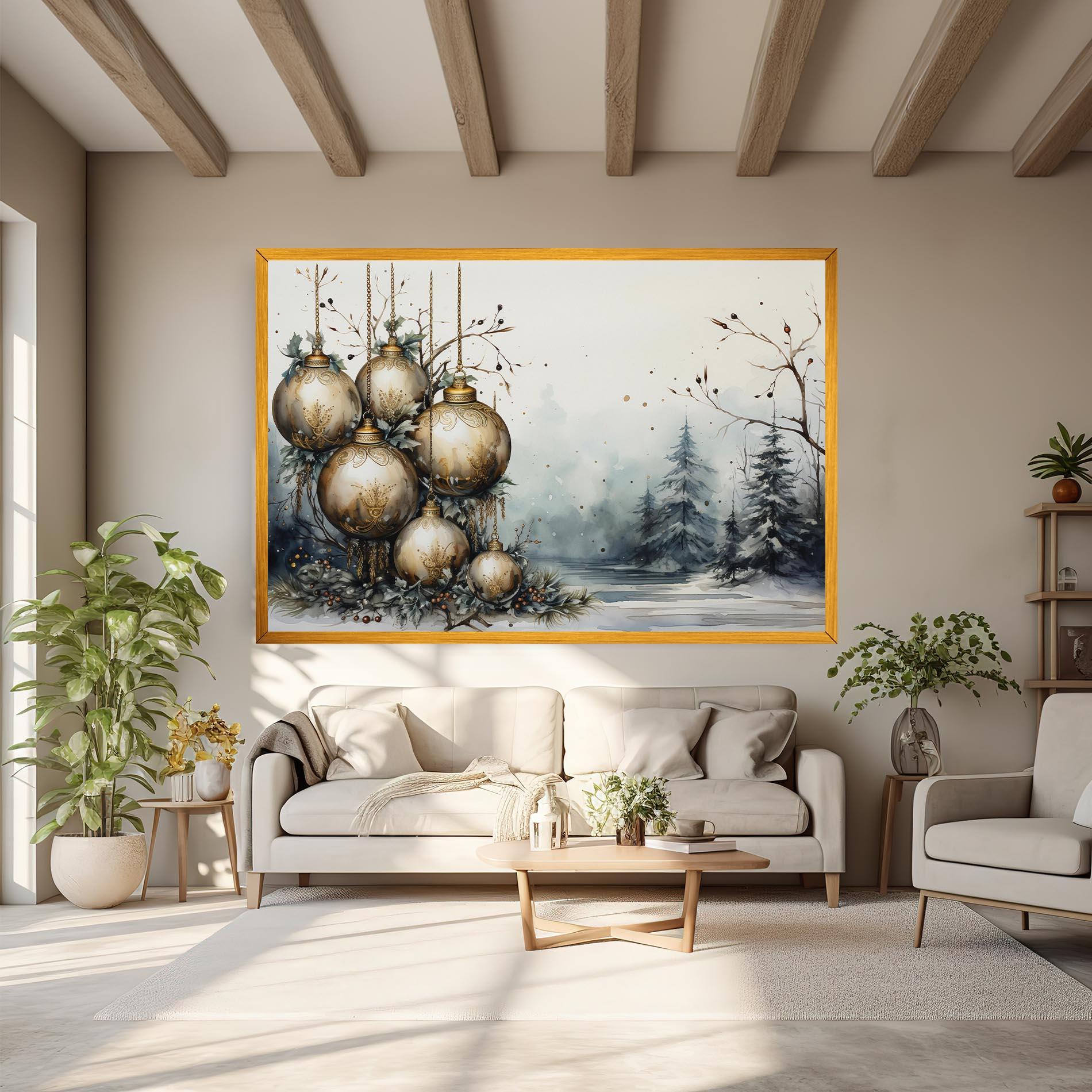 Картина на платно Christmas Art Paper mockup 6