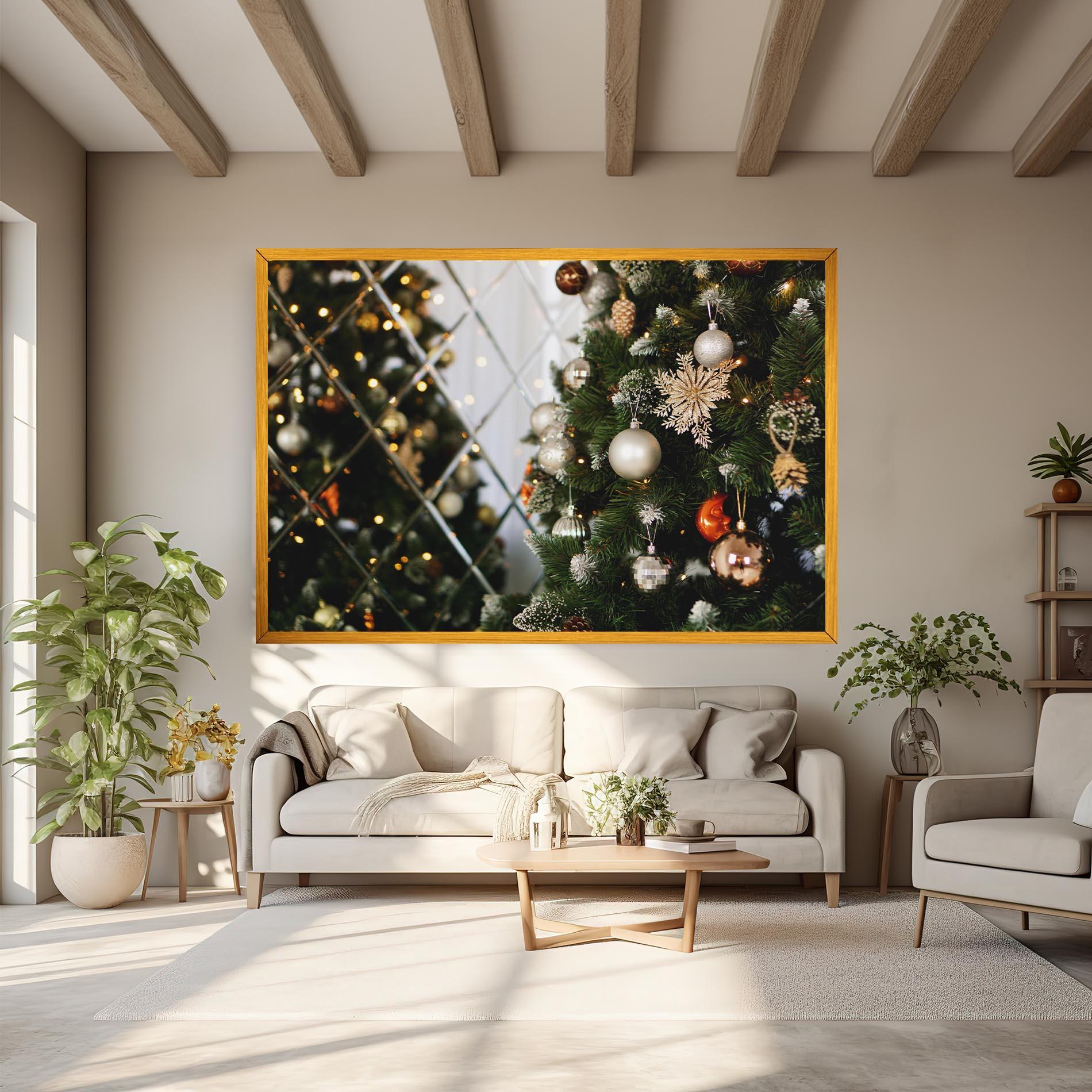 Картина на платно Christmas Decor Tree mockup 6