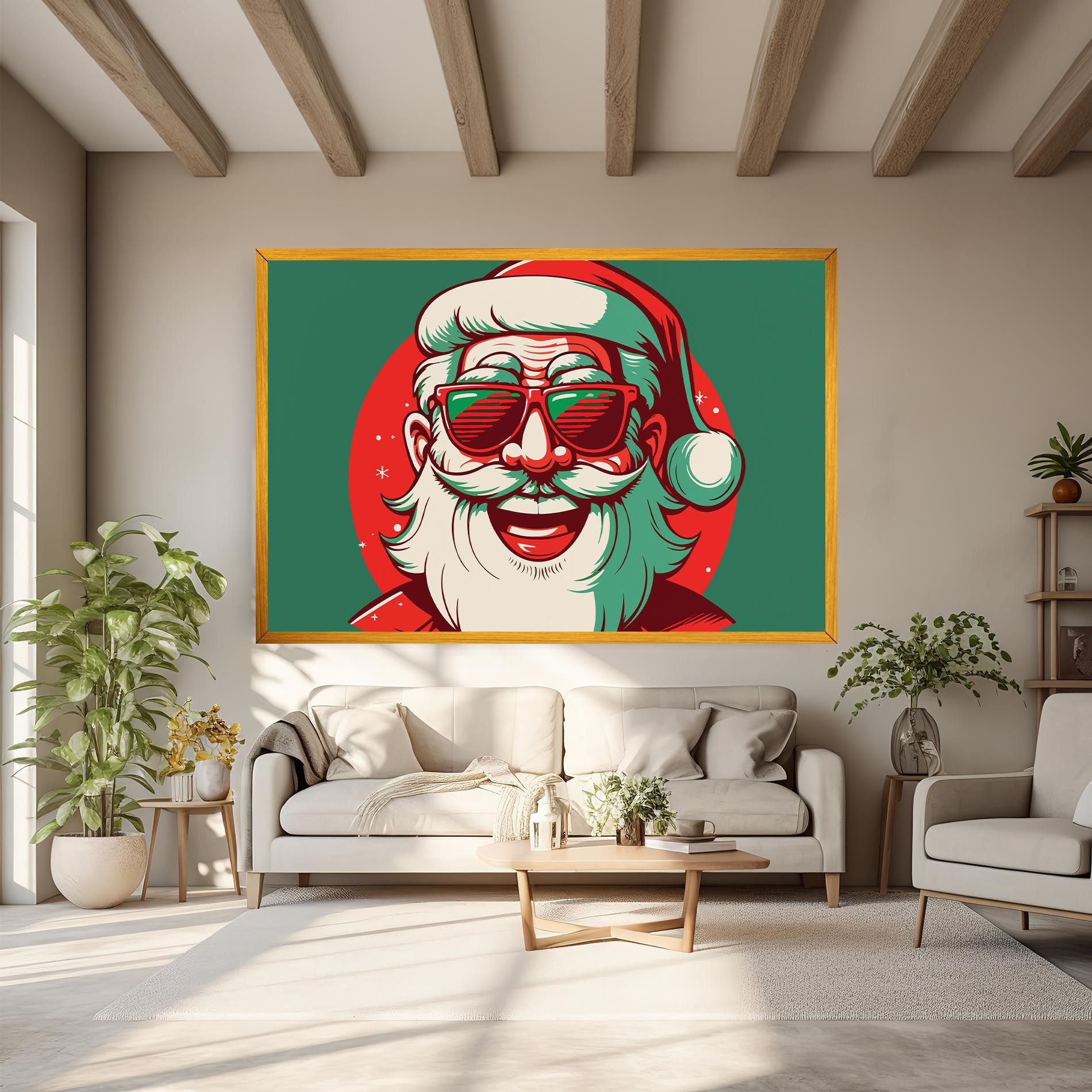 Crazy Smile Santa mockup 6
