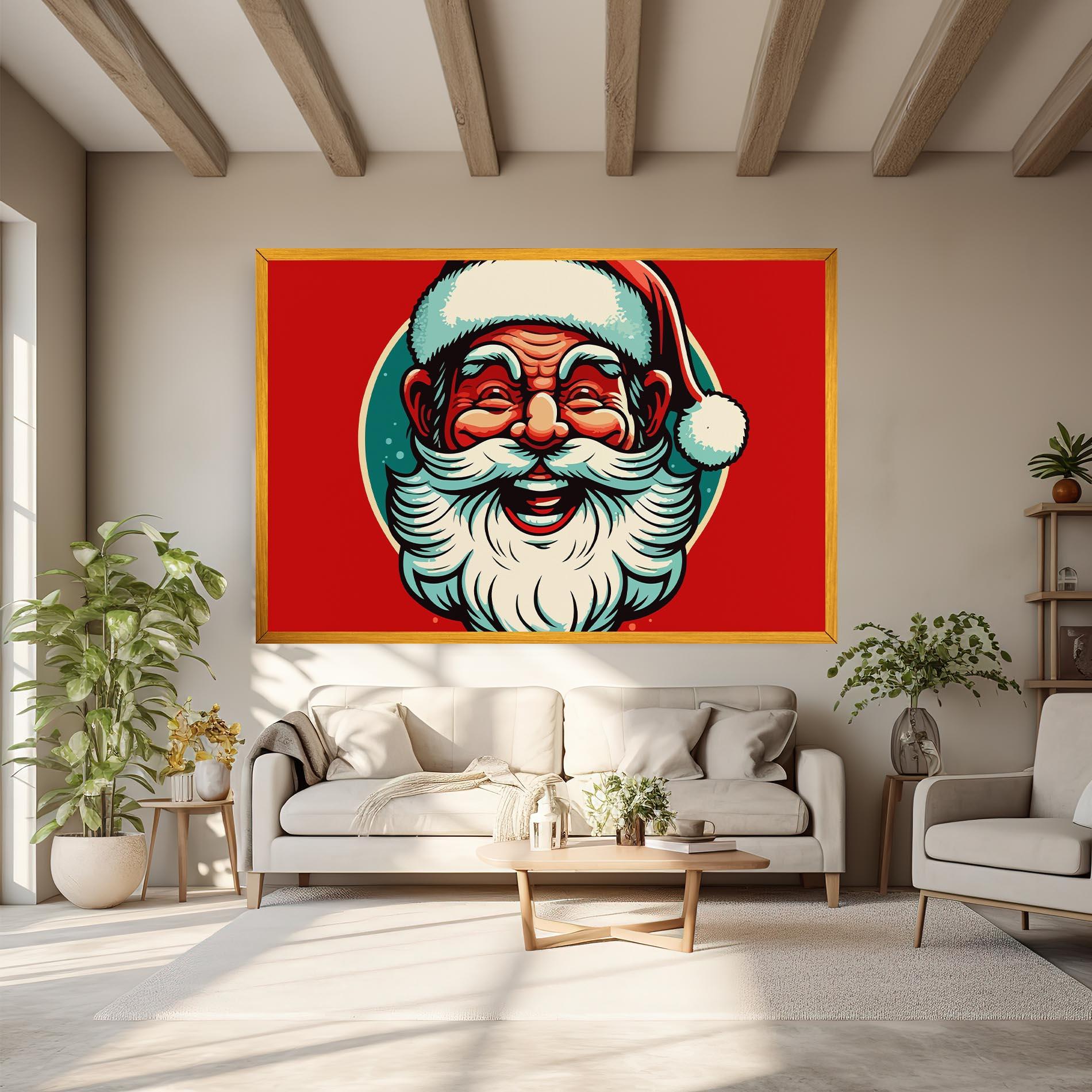 Картина на платно Crazy Smile mockup 6