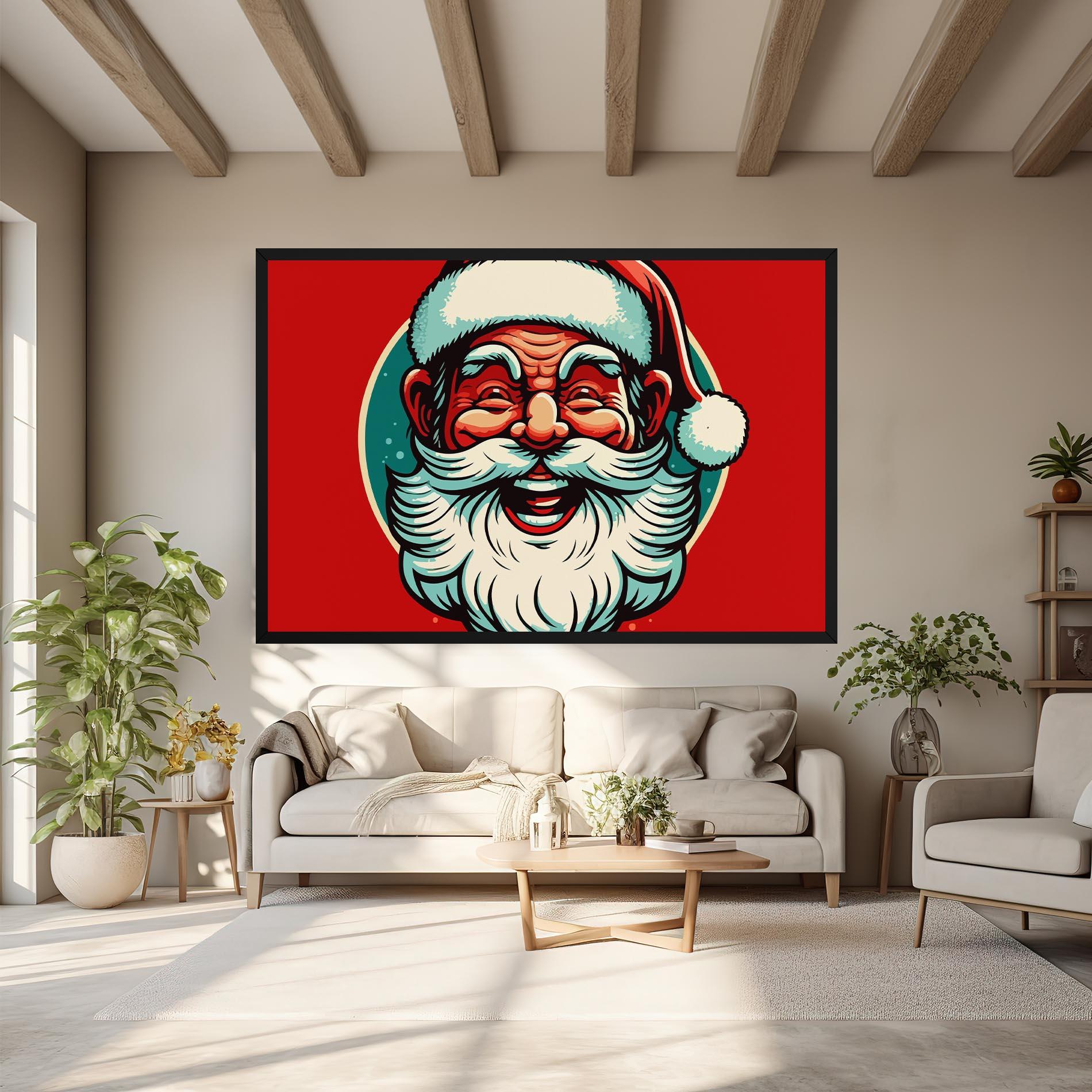 Картина на платно Crazy Smile mockup 6