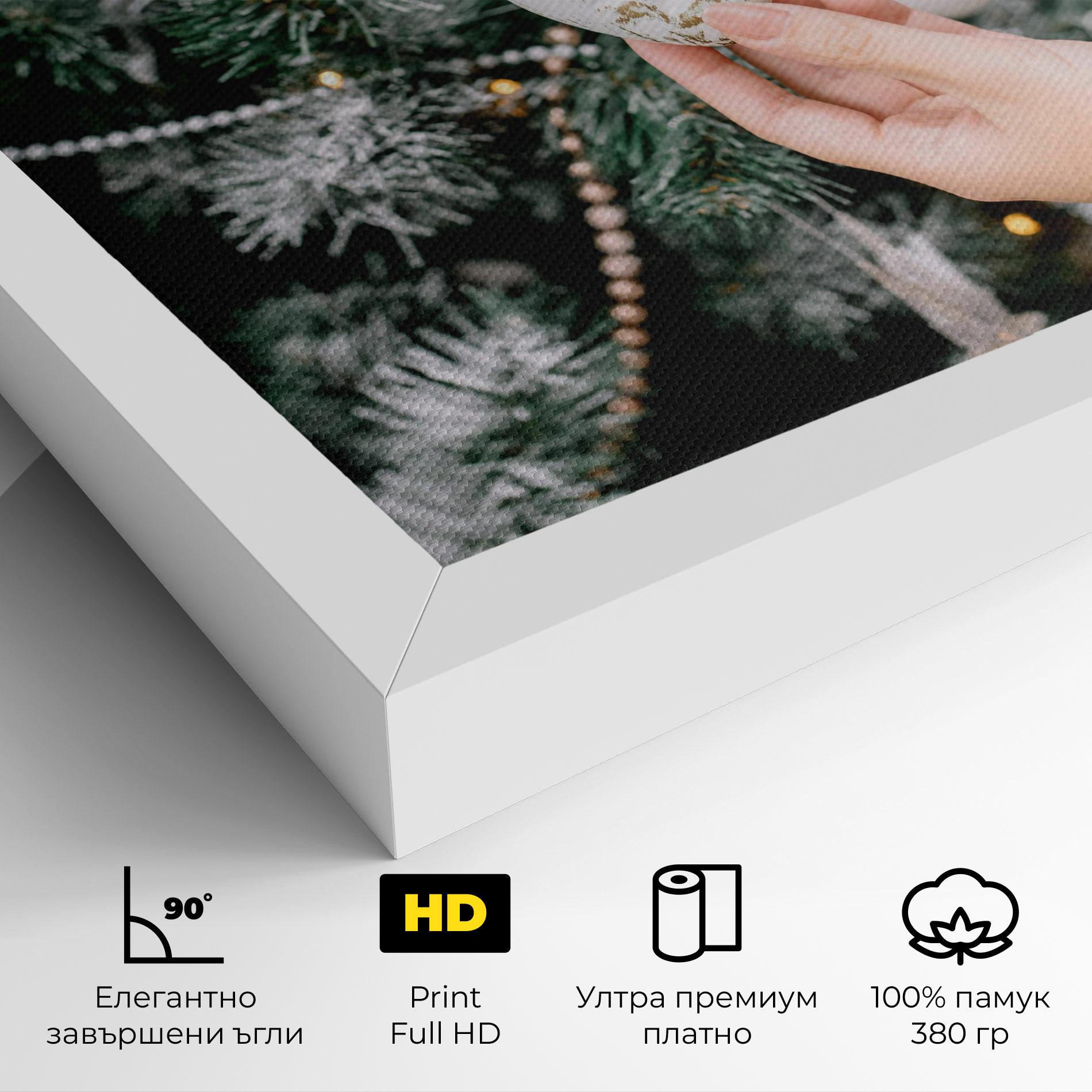 Картина на платно Christmas Decorations mockup 4