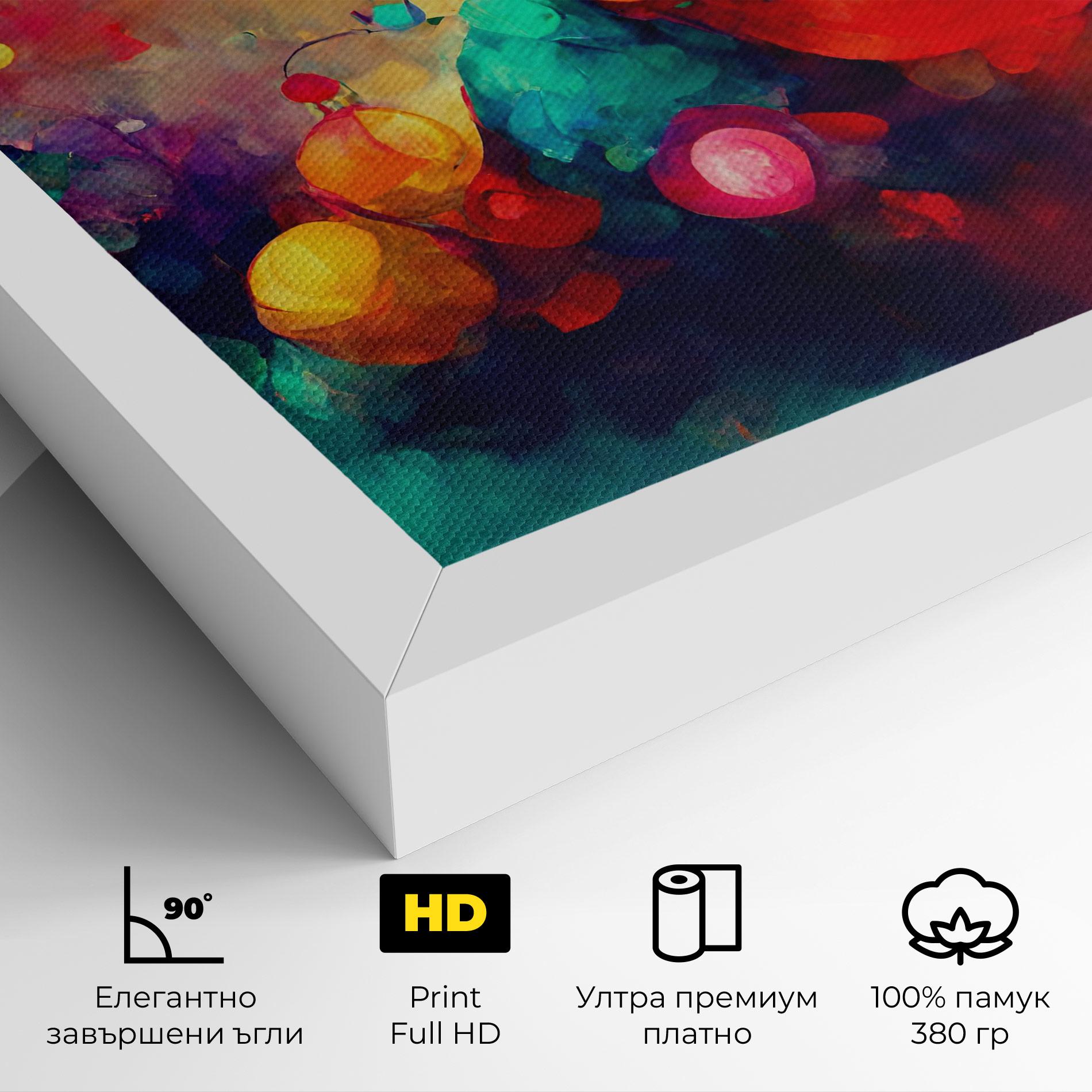 Картина на платно Colorfull Winter mockup 4