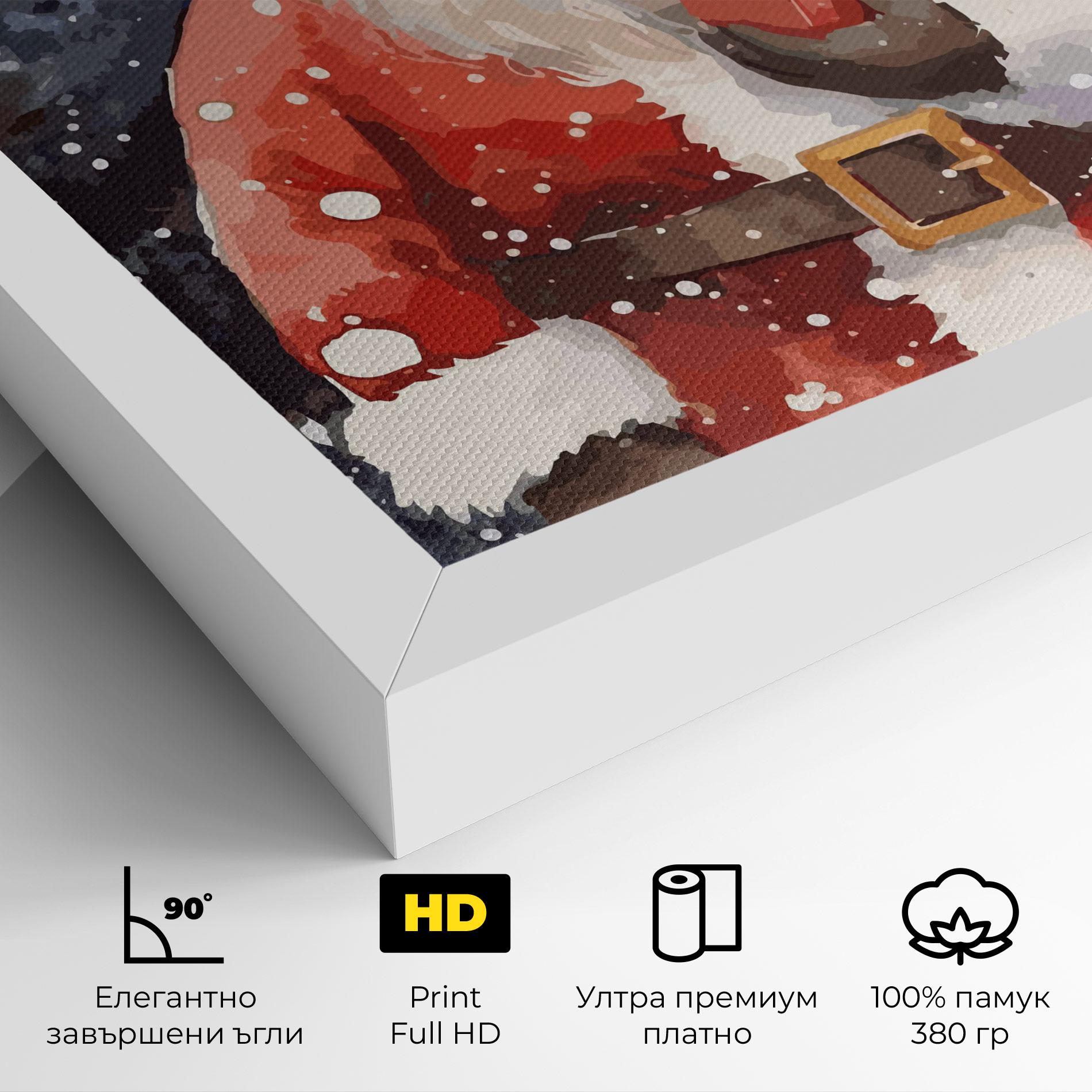 Картина на платно Holding Gift mockup 4