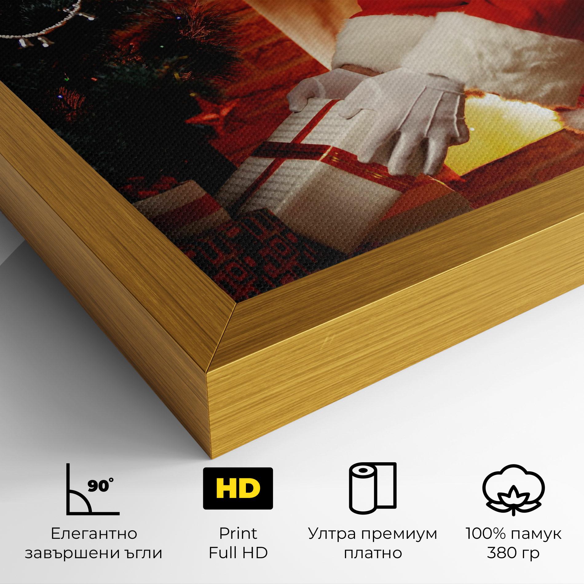 Картина на платно Santa Brought Gifts mockup 4