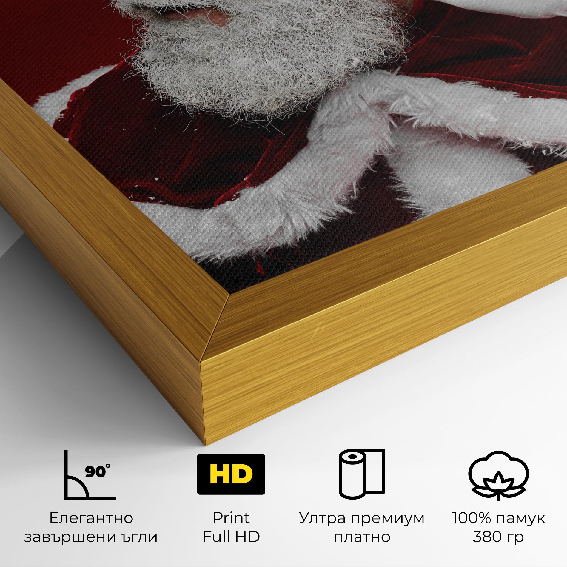 Картина на платно Santa Cant Hear You mockup 4