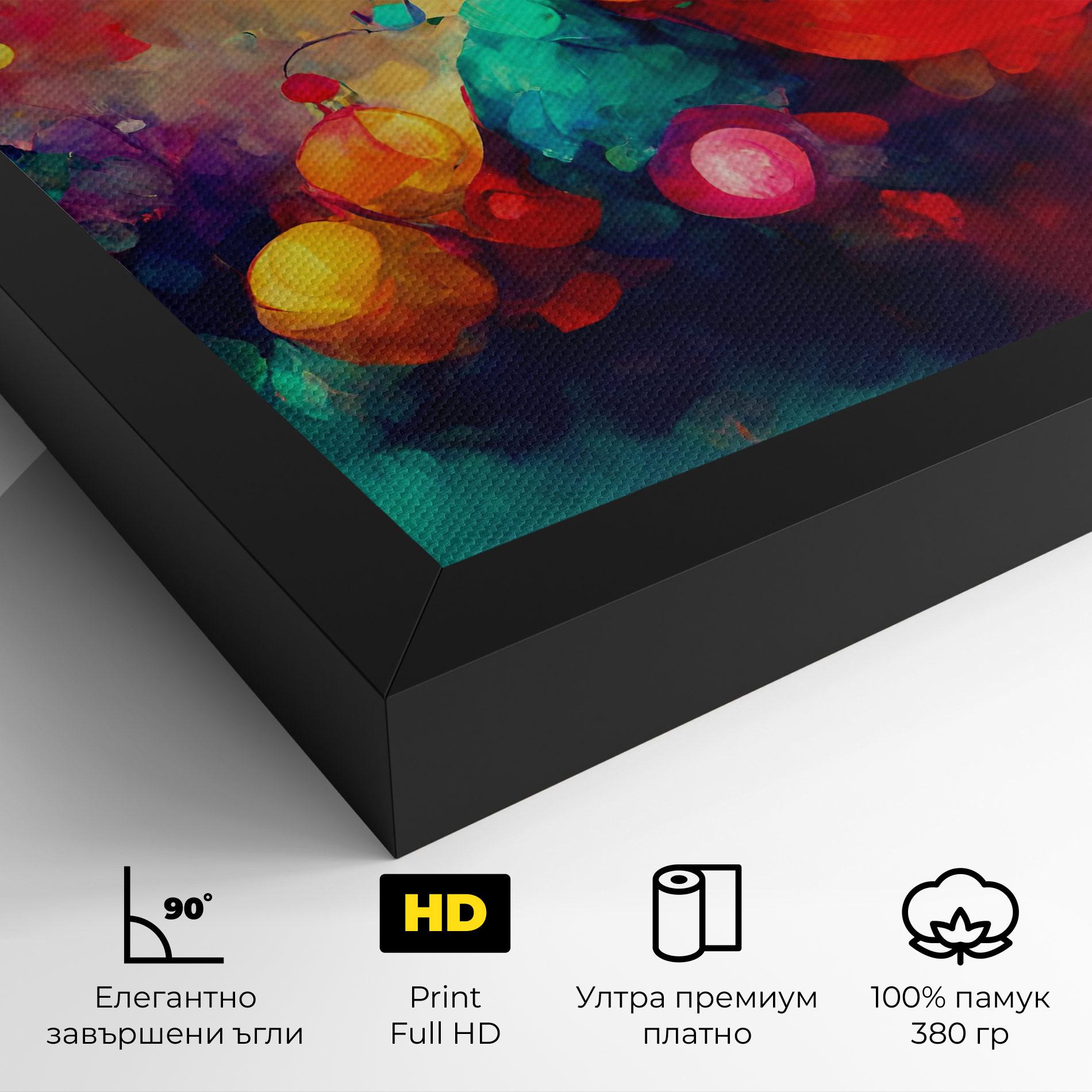 Картина на платно Colorfull Winter mockup 4