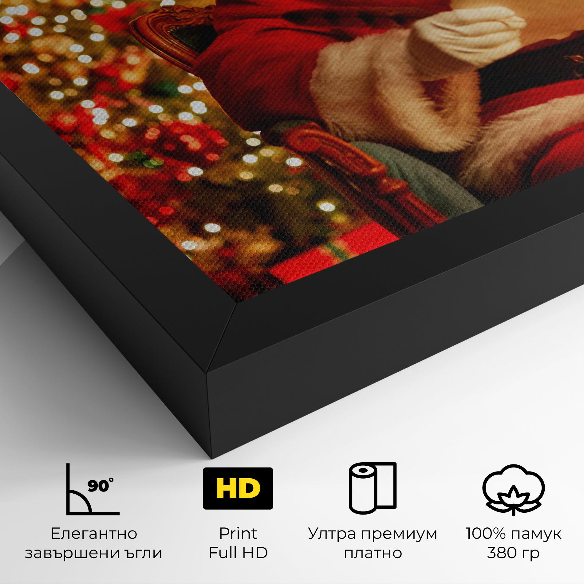 Картина на платно Reading Christmas Letter mockup 4