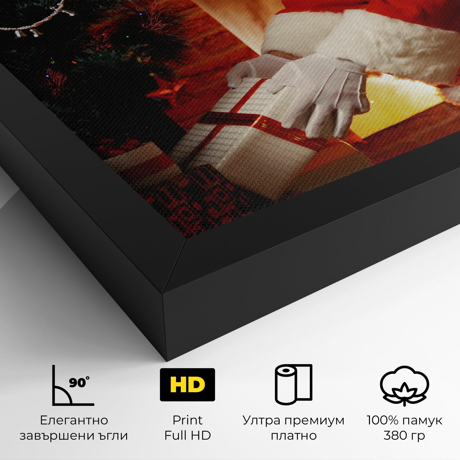 Картина на платно Santa Brought Gifts mockup 4
