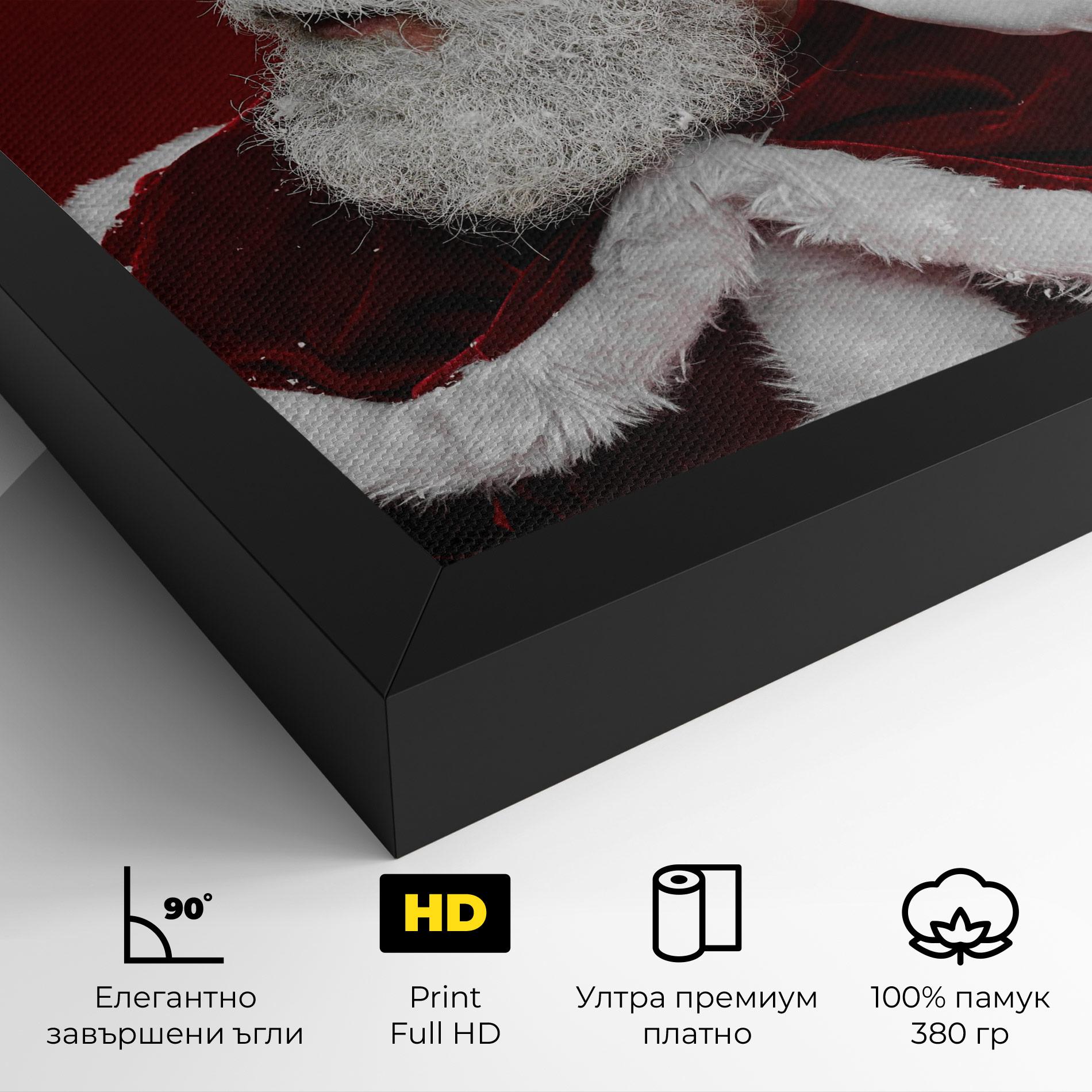 Картина на платно Santa Cant Hear You mockup 4