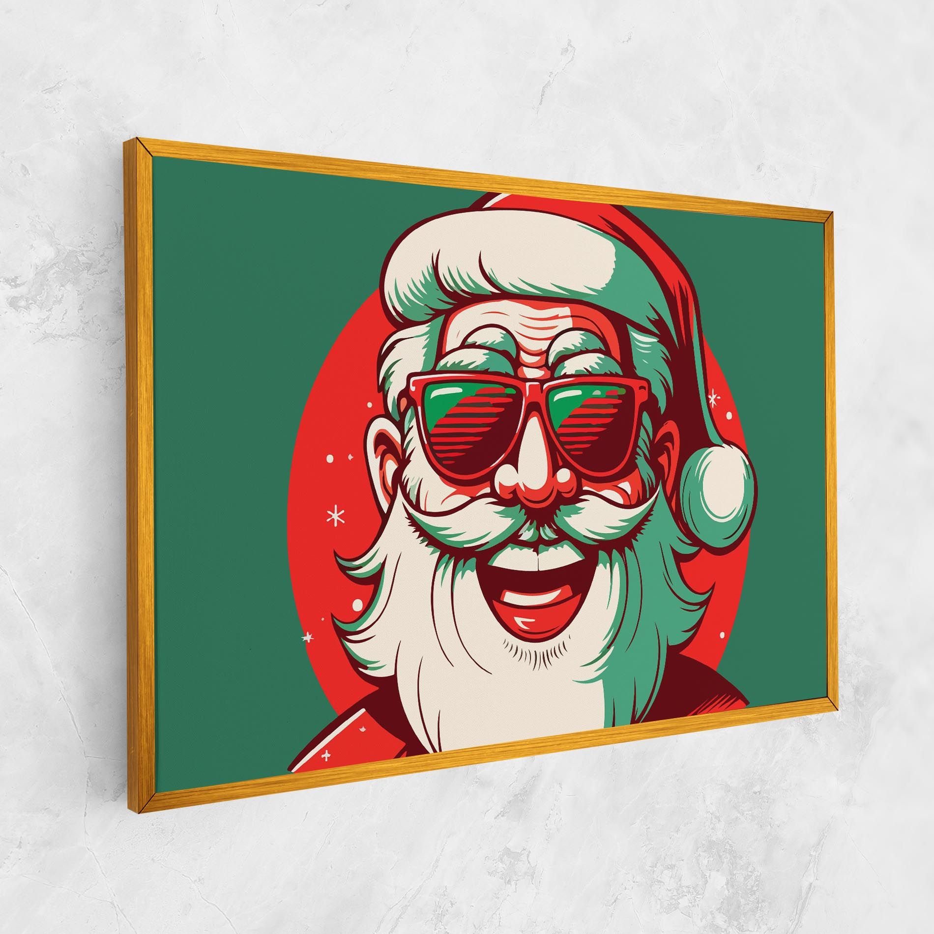 Crazy Smile Santa mockup 1