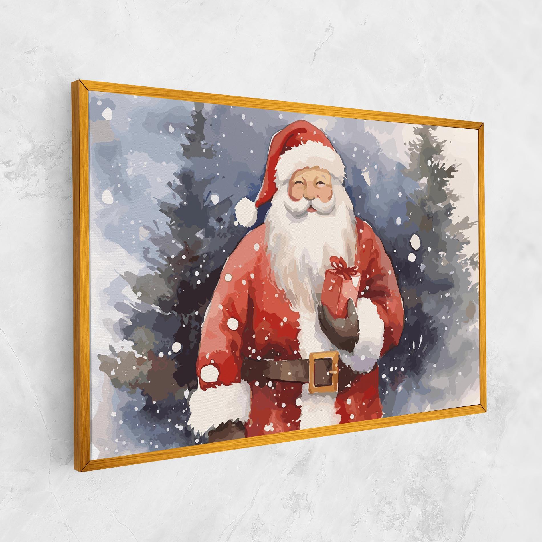 Картина на платно Holding Gift mockup 1