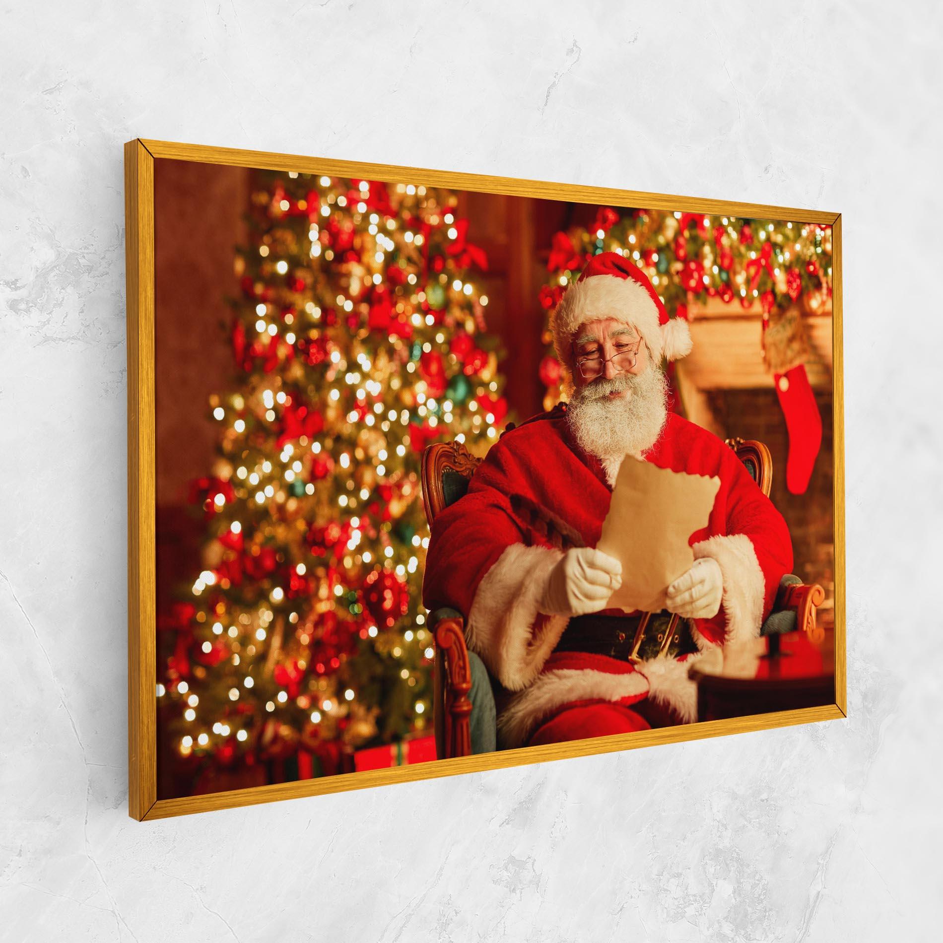 Картина на платно Reading Christmas Letter mockup 1