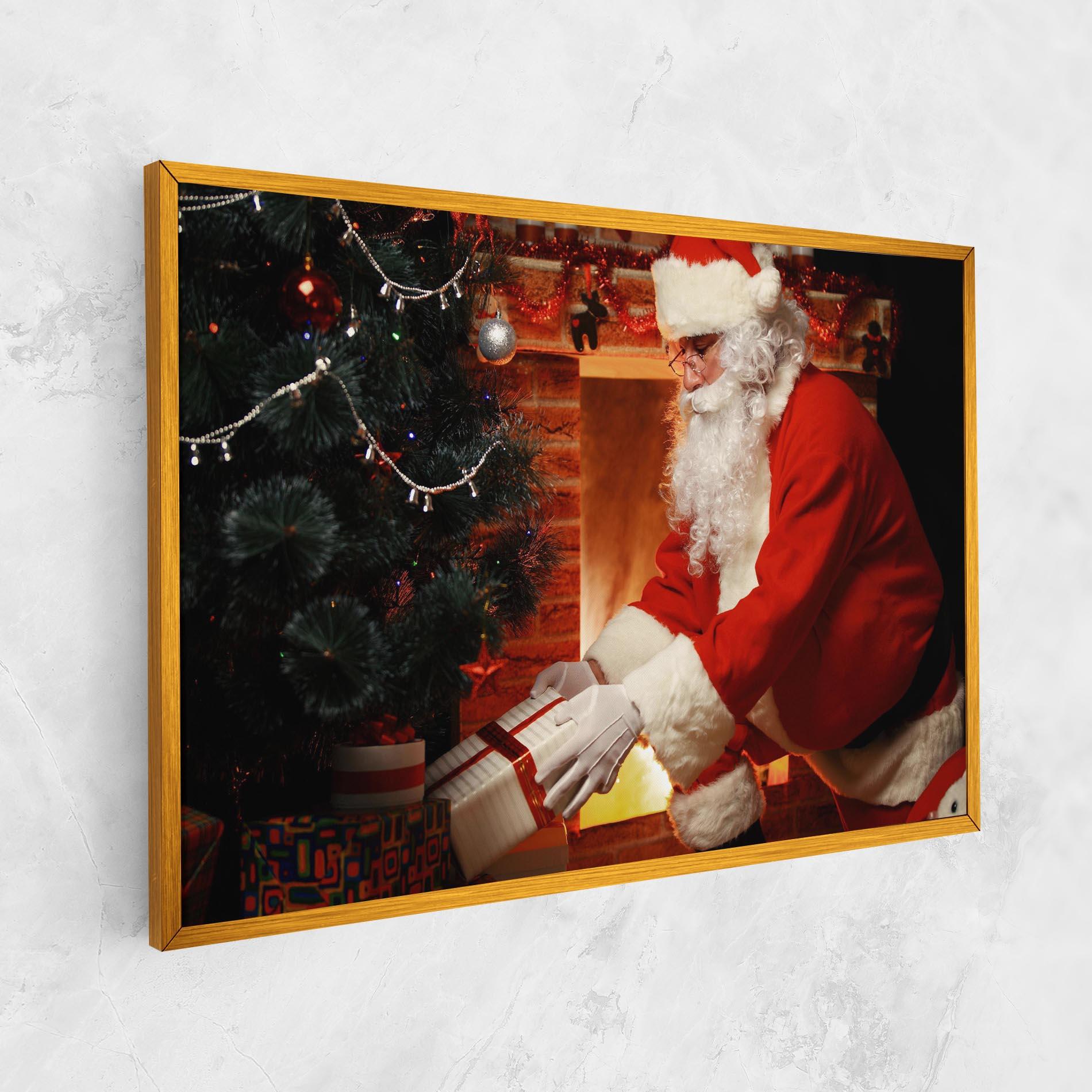 Картина на платно Santa Brought Gifts mockup 1
