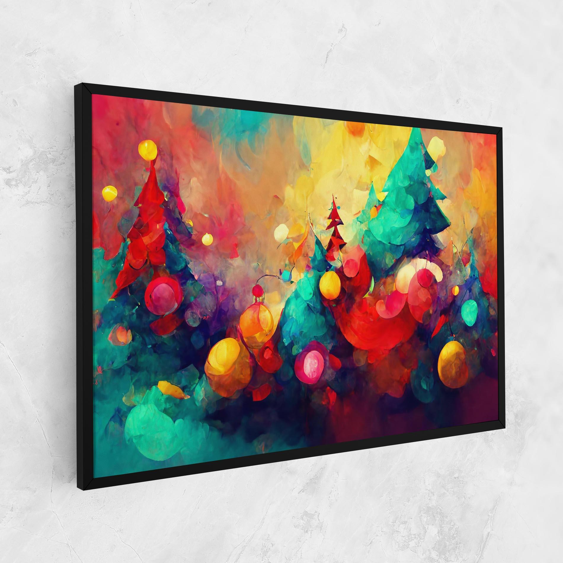 Картина на платно Colorfull Winter mockup 1