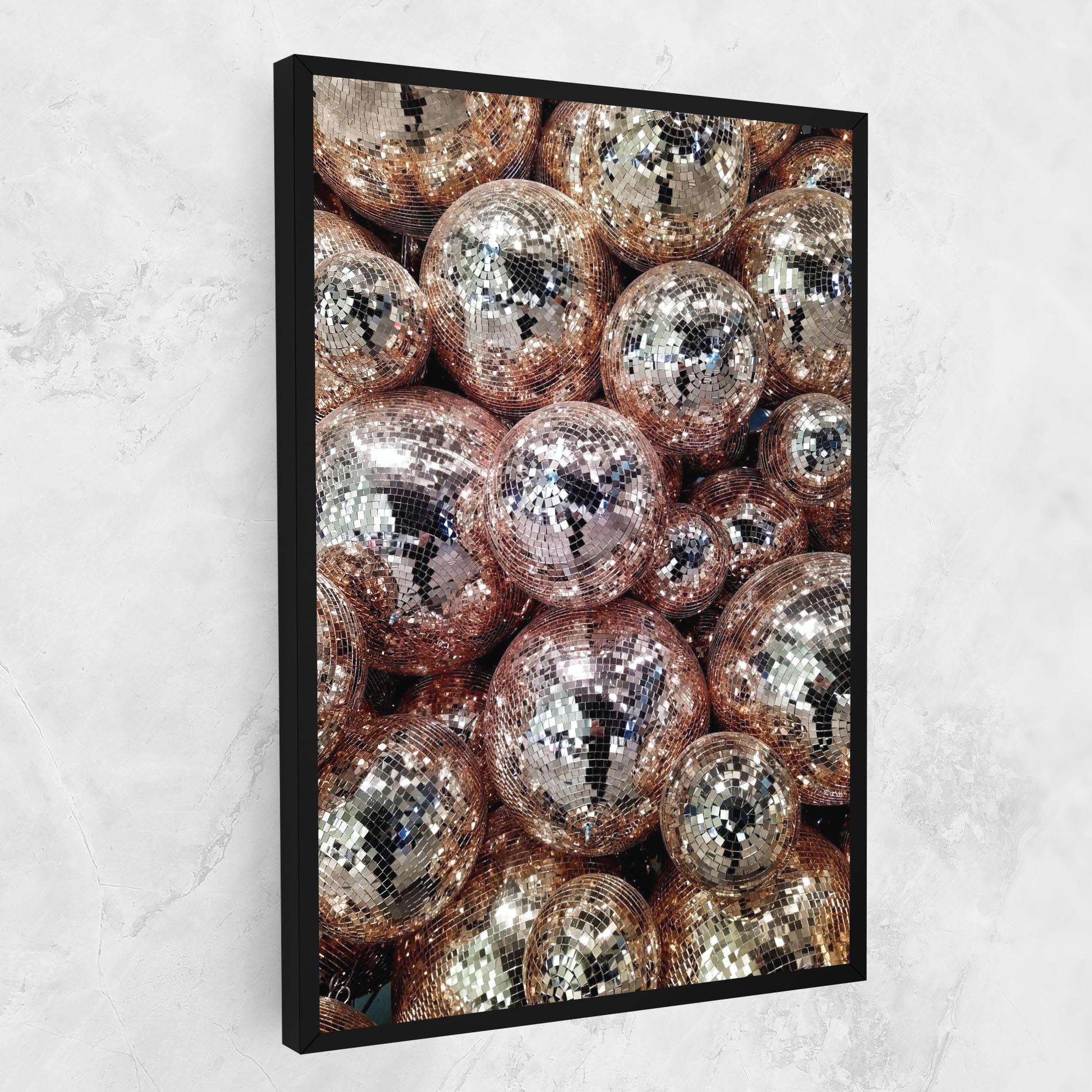 Картина на платно Christmas Disko Balls mockup 1