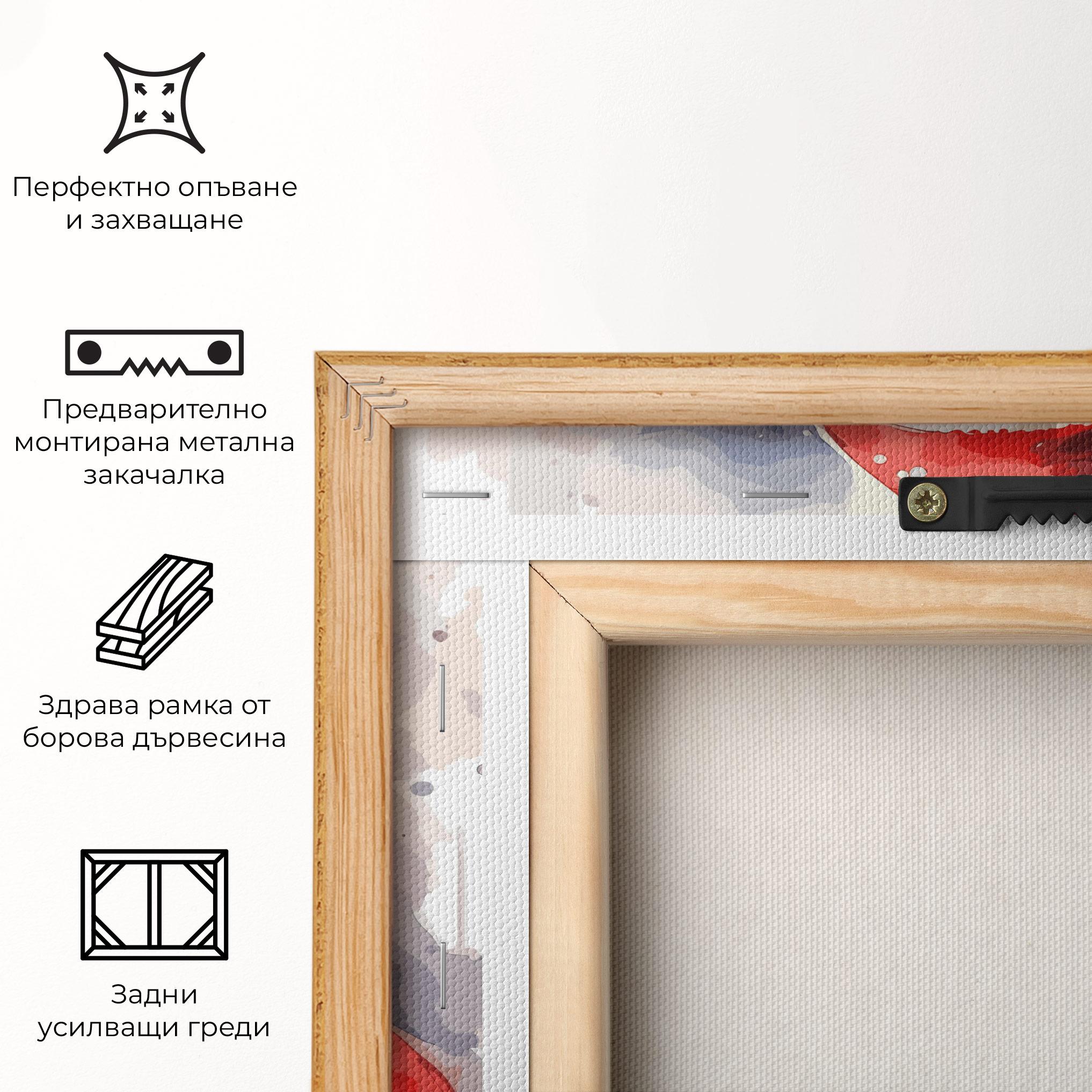 Картина на платно Cute Santa mockup 5