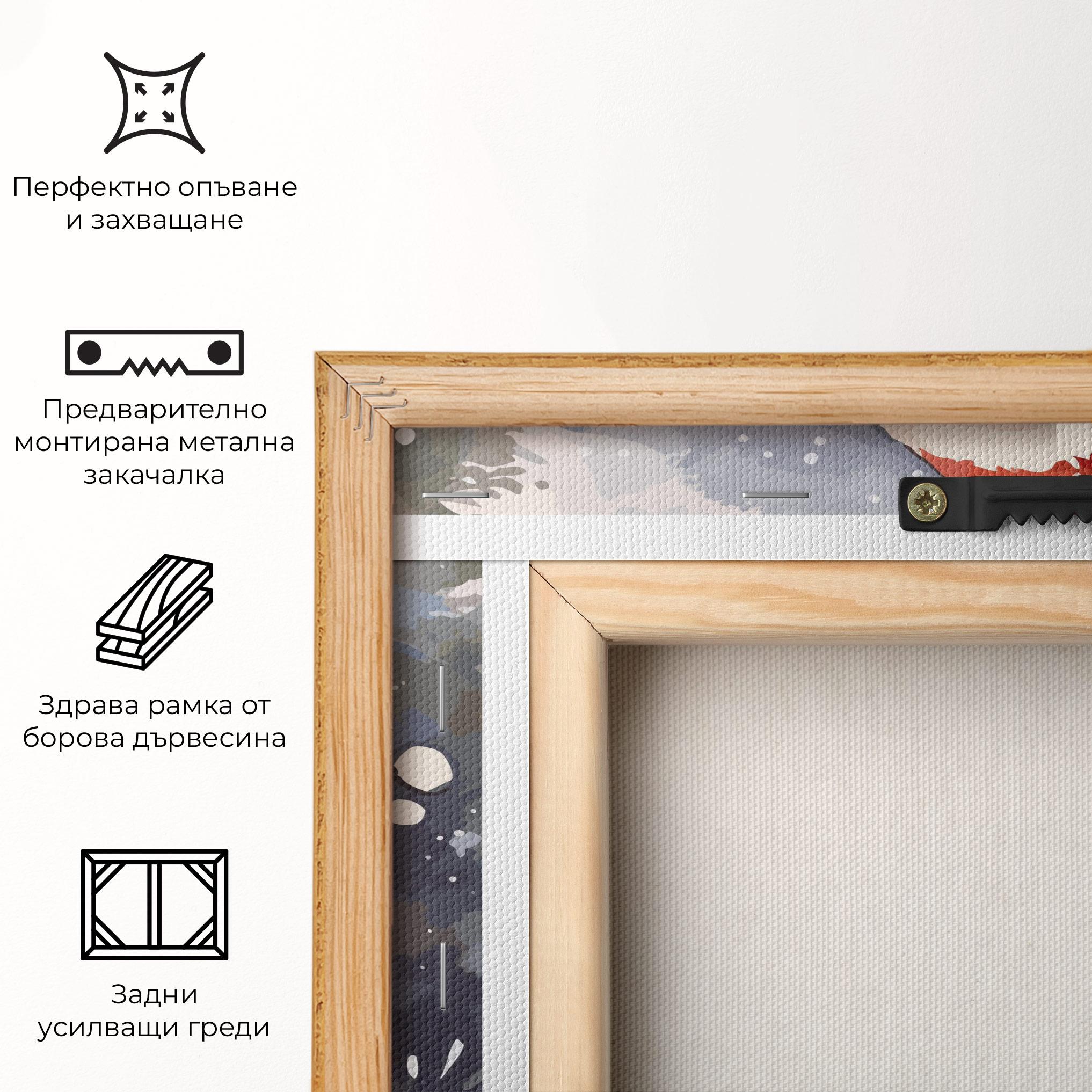 Картина на платно Holding Gift mockup 5