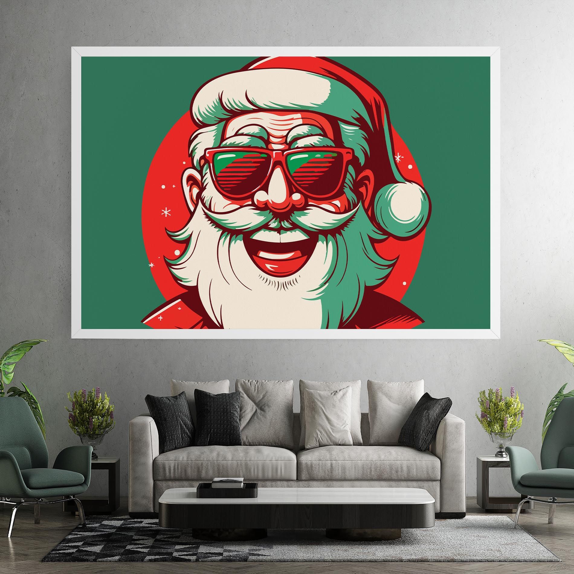 Crazy Smile Santa mockup 7