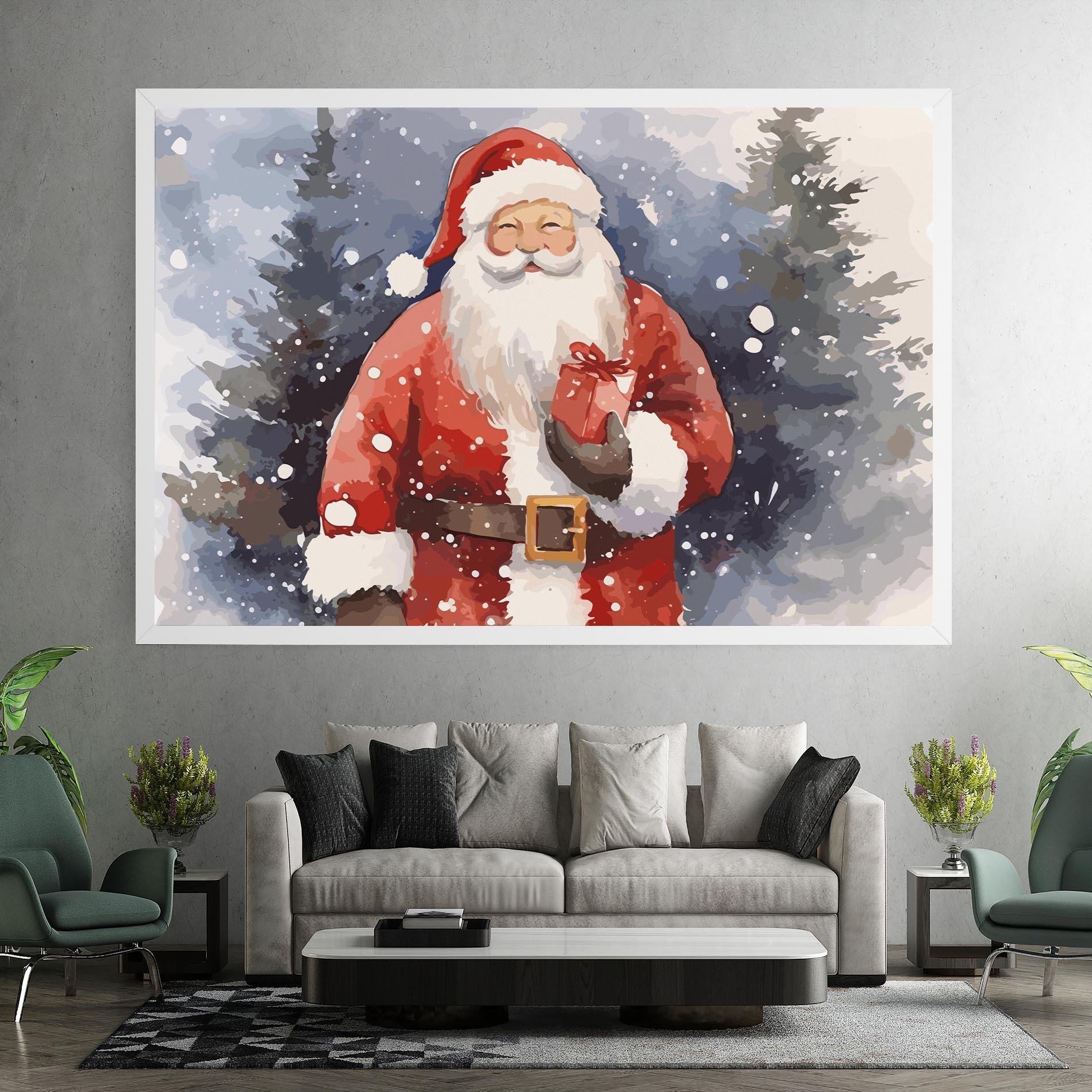 Картина на платно Holding Gift mockup 7