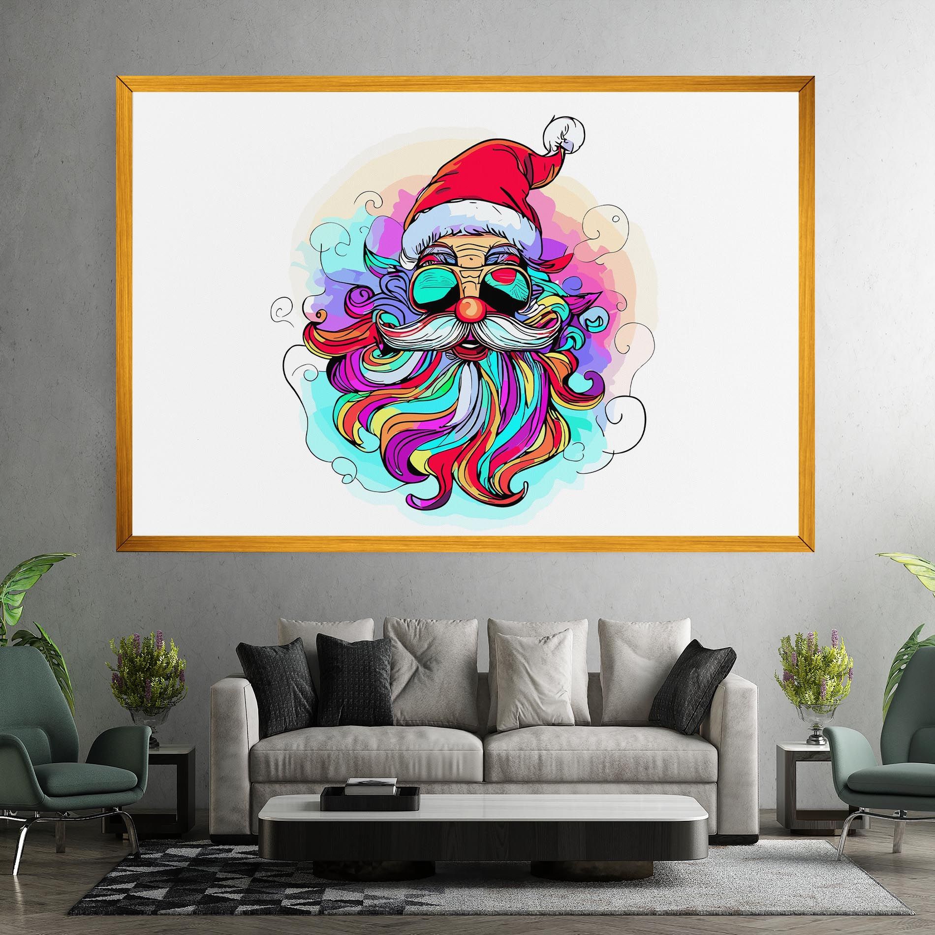 Colorful Santa mockup 7