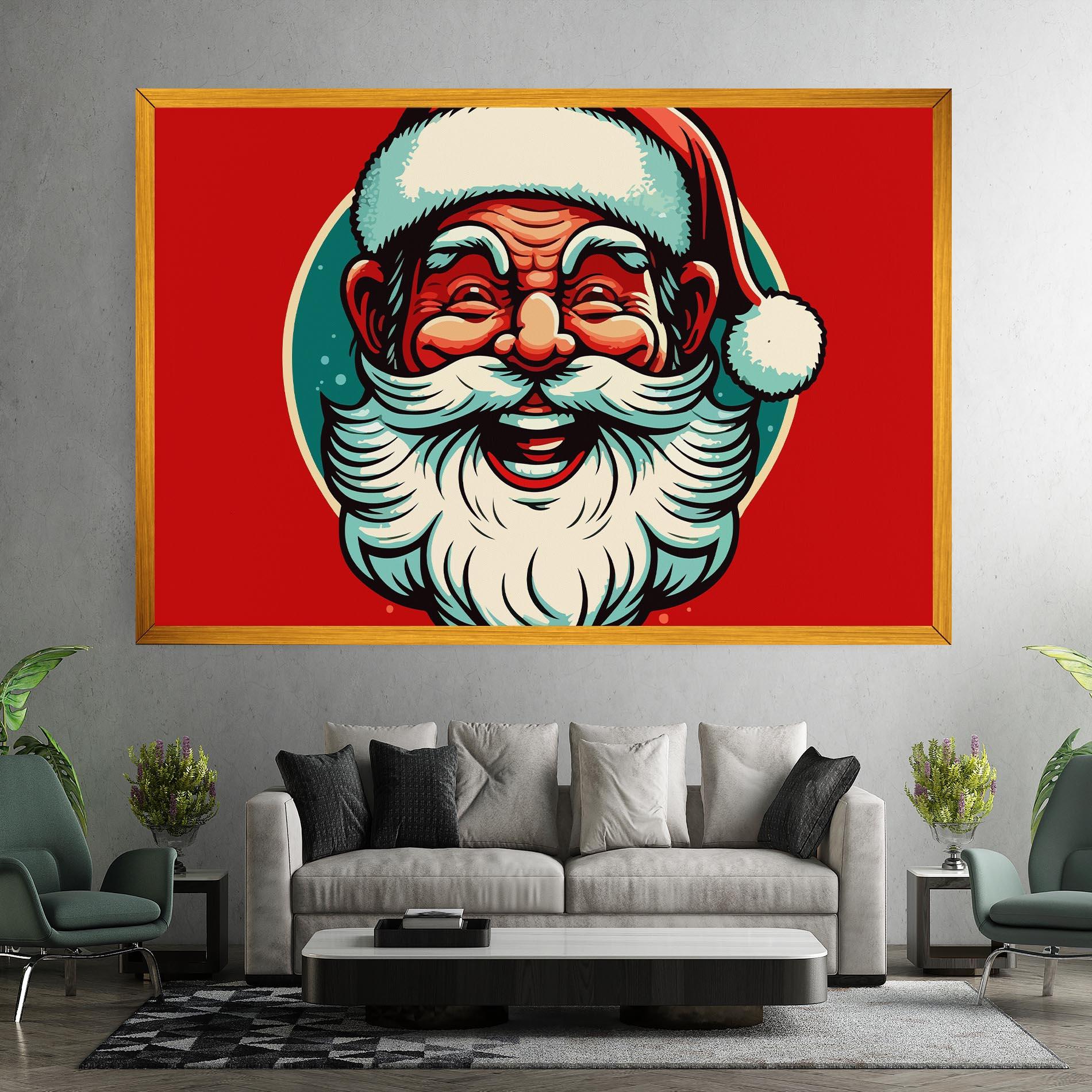 Картина на платно Crazy Smile mockup 7