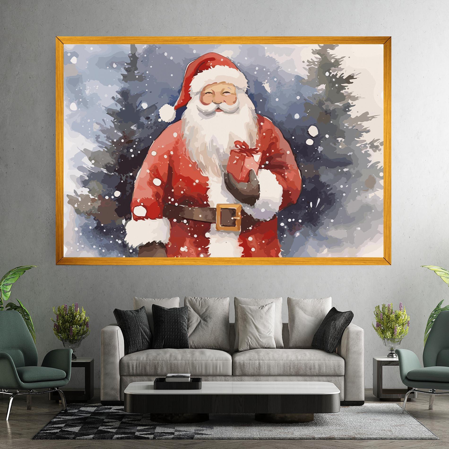 Картина на платно Holding Gift mockup 7