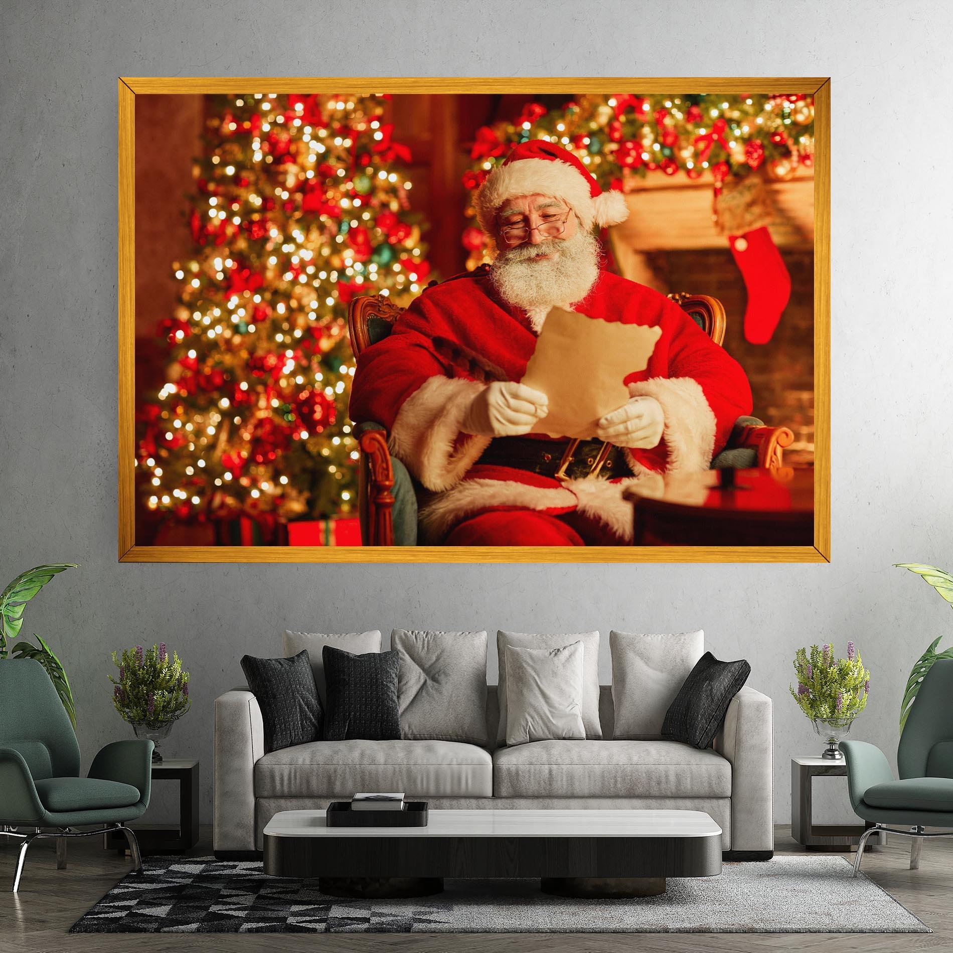 Картина на платно Reading Christmas Letter mockup 7