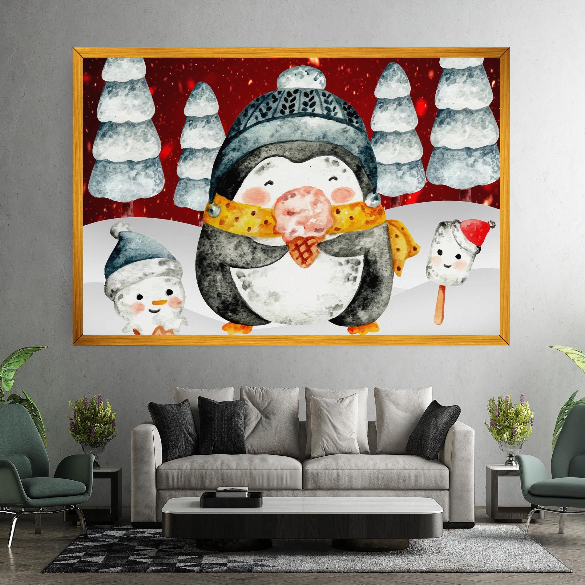 Yellow Pinguin mockup 7