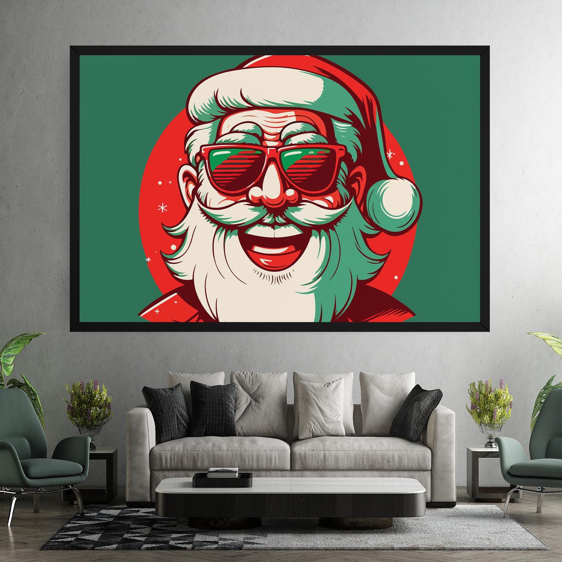 Crazy Smile Santa mockup 7