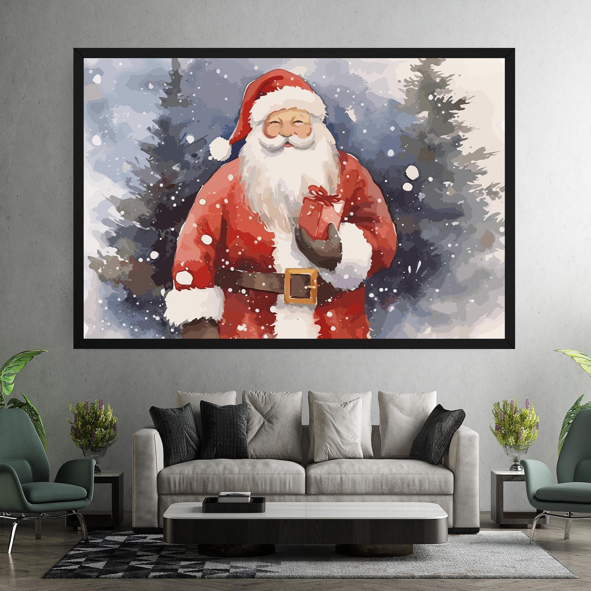 Картина на платно Holding Gift mockup 7