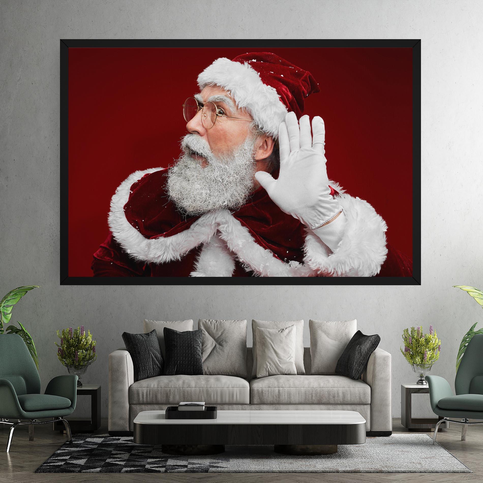 Картина на платно Santa Cant Hear You mockup 7