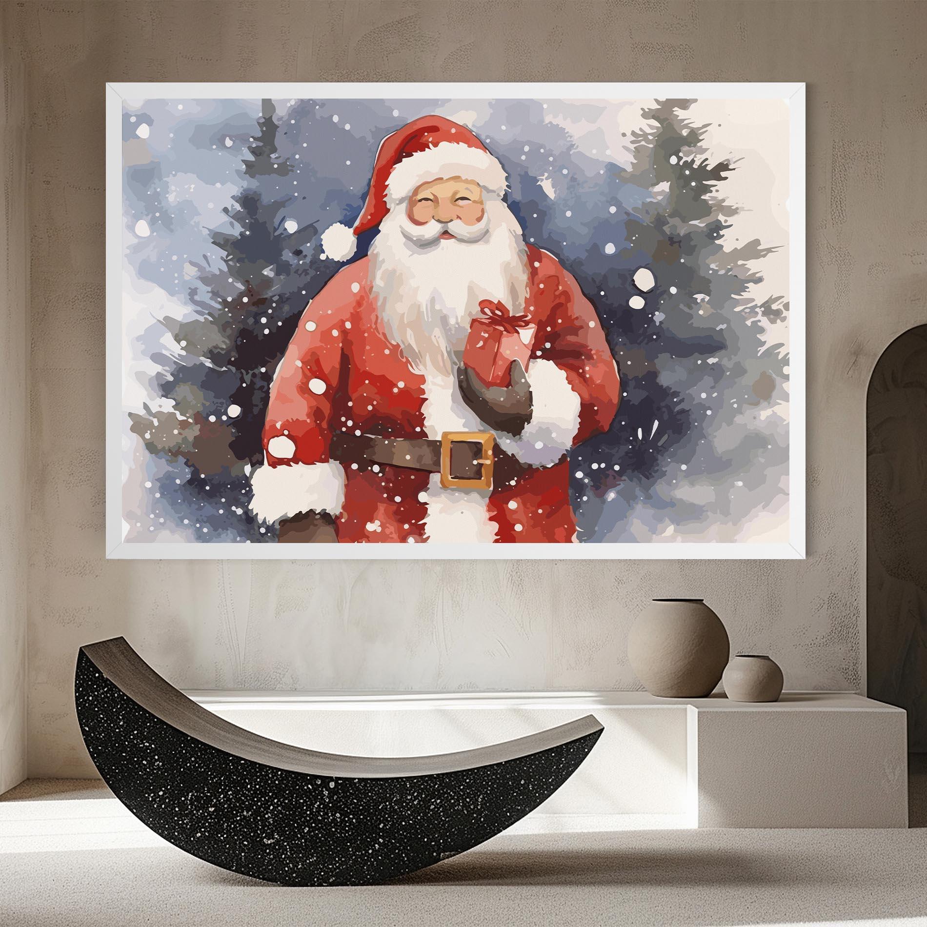 Картина на платно Holding Gift mockup 8