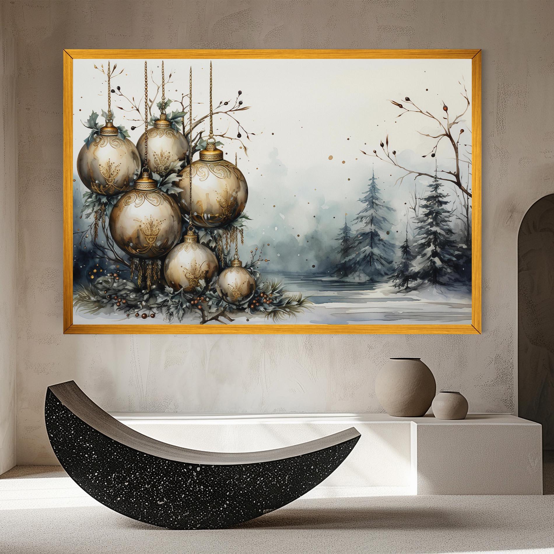 Картина на платно Christmas Art Paper mockup 8