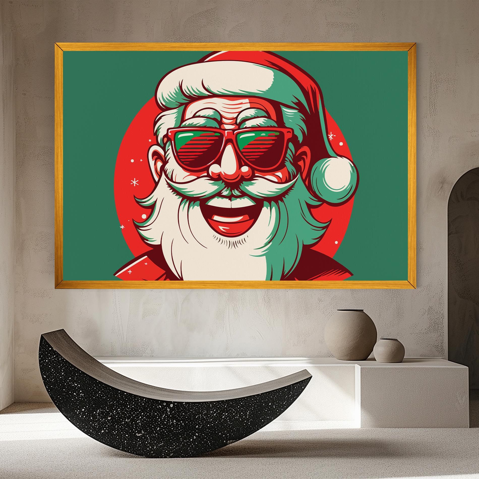 Crazy Smile Santa mockup 8