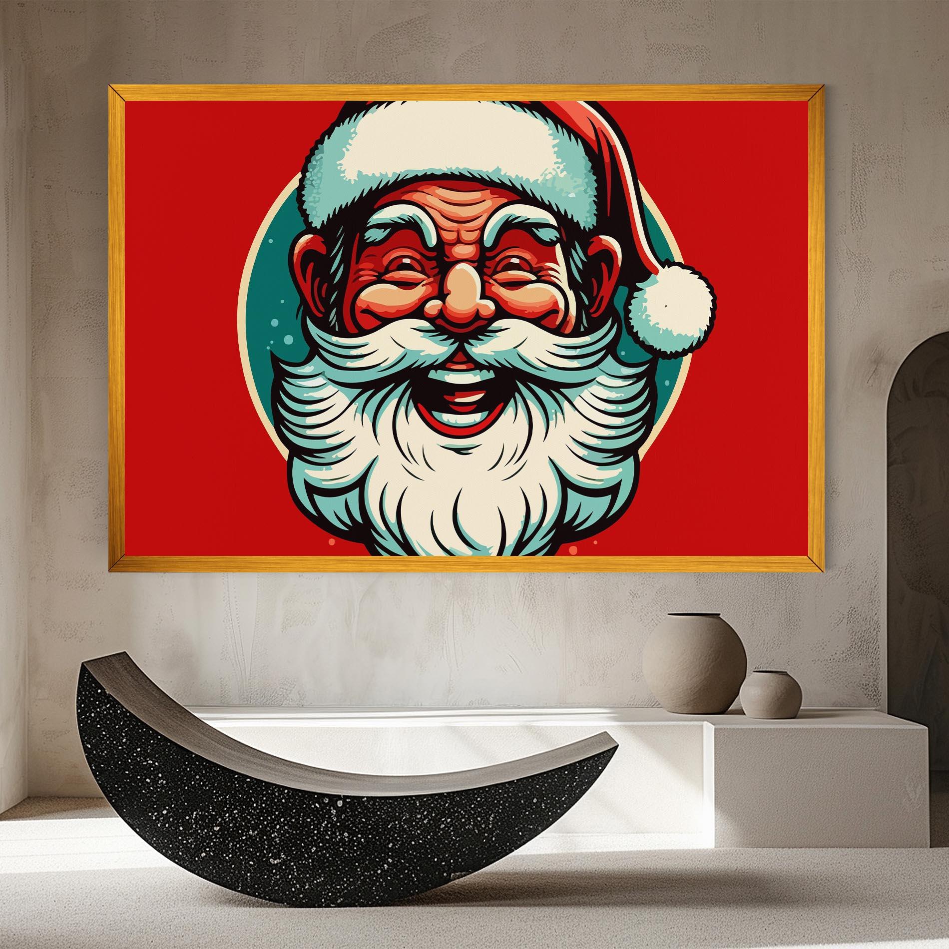 Картина на платно Crazy Smile mockup 8