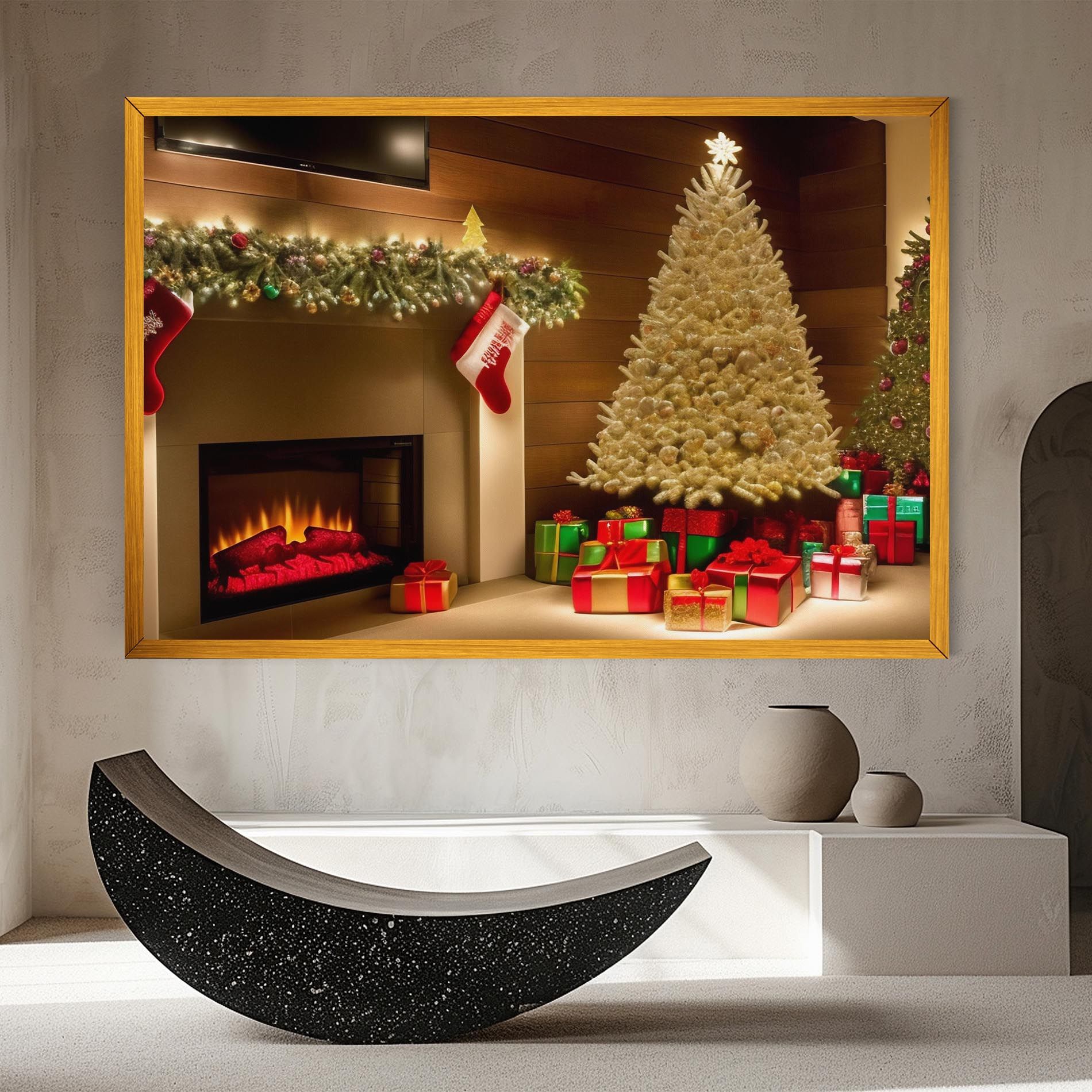 Decorated Christmas Tree mockup 8