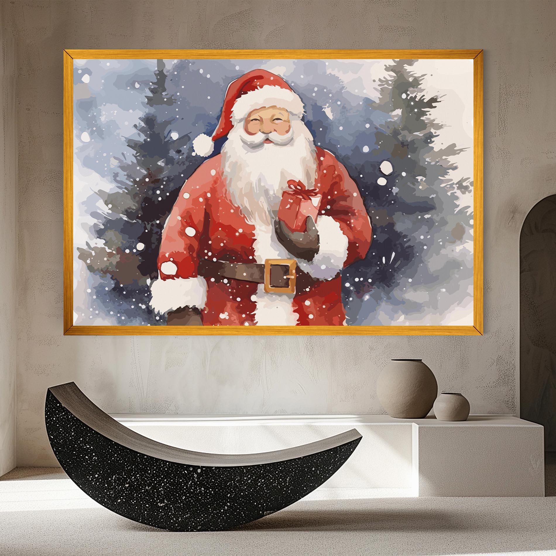 Картина на платно Holding Gift mockup 8